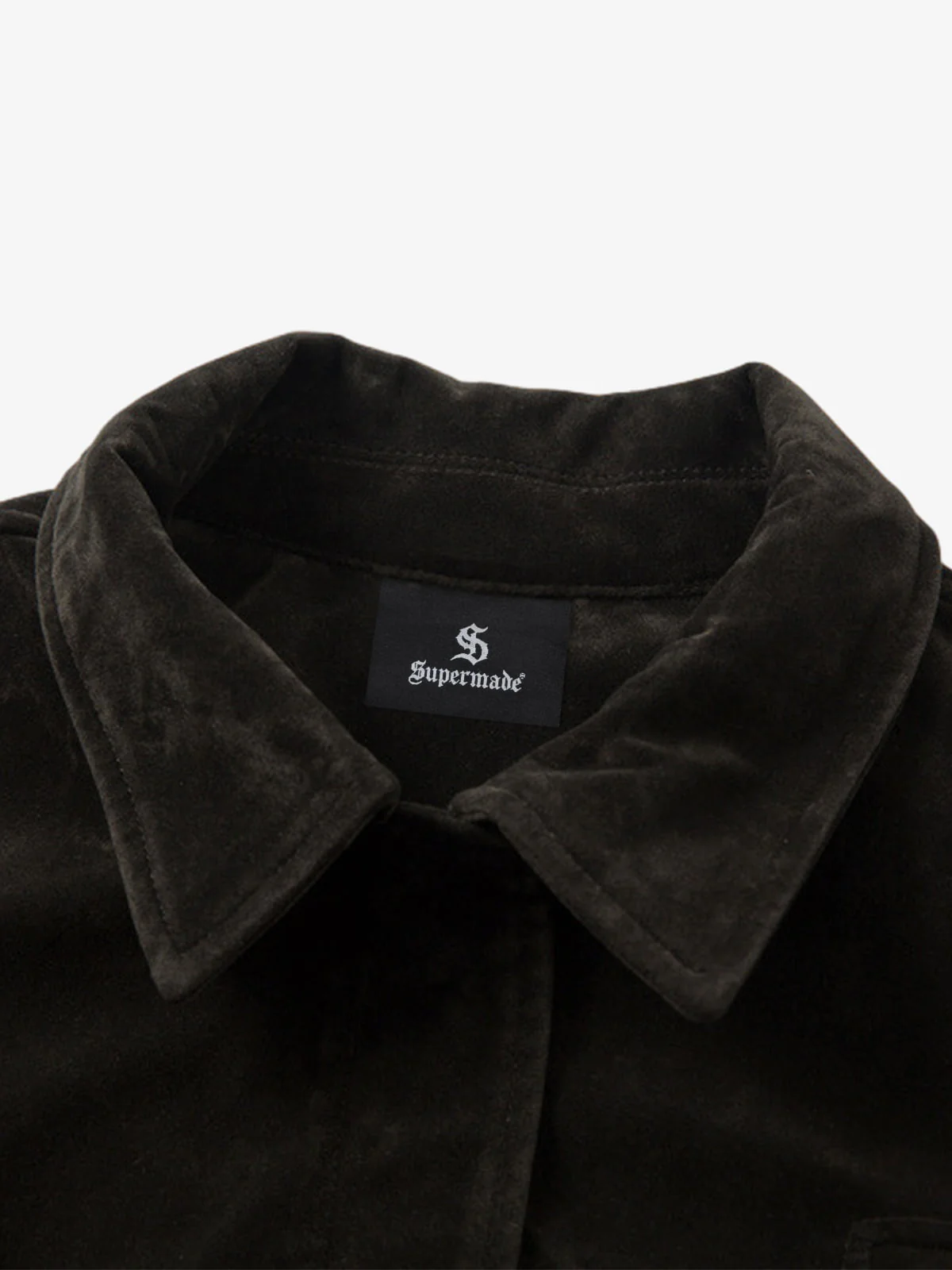 Retro Unique Metal Button Suede Lapel Bomber Jacket - Image 11