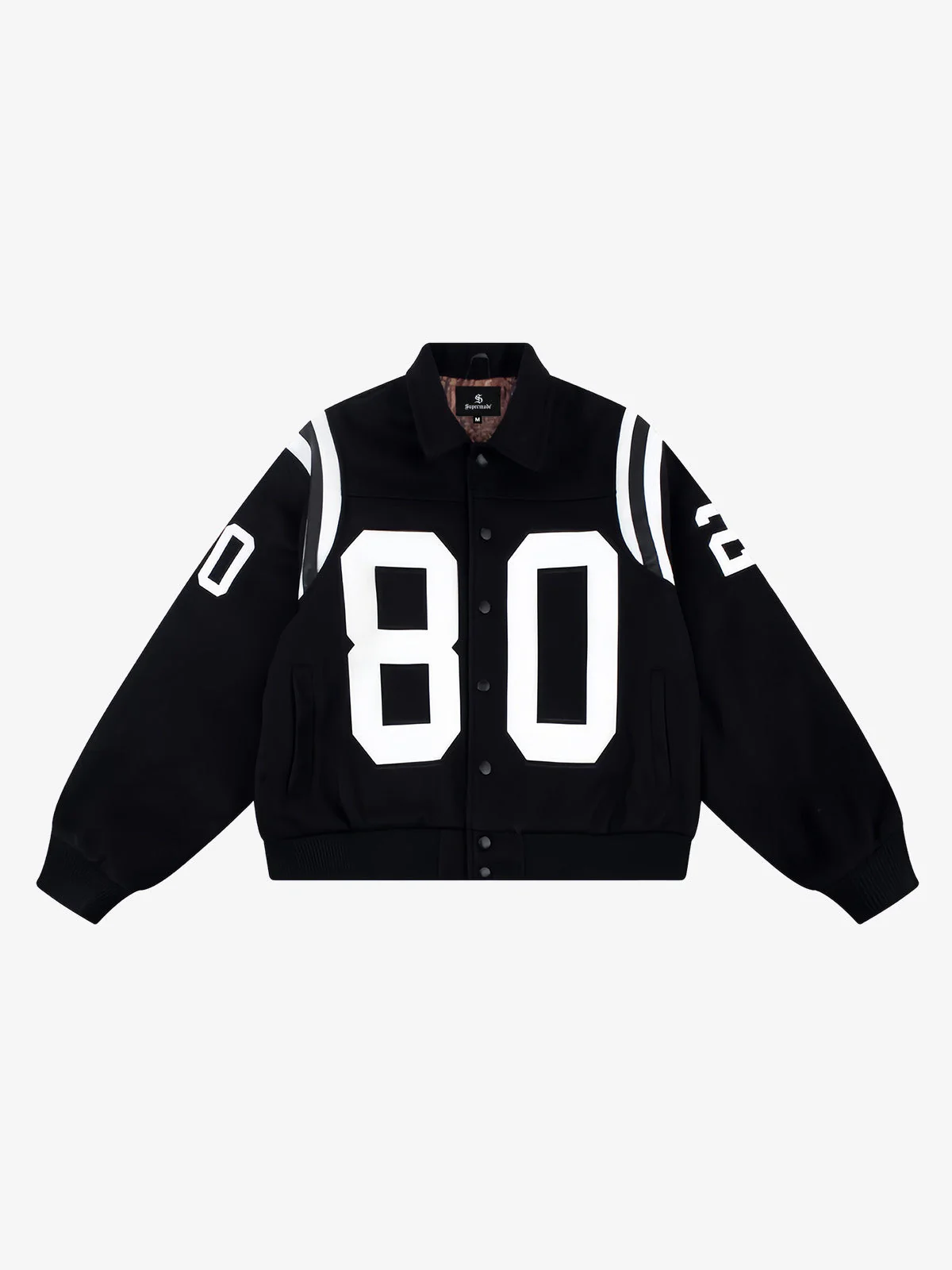 Retro Varsity Number Patch Jacket
