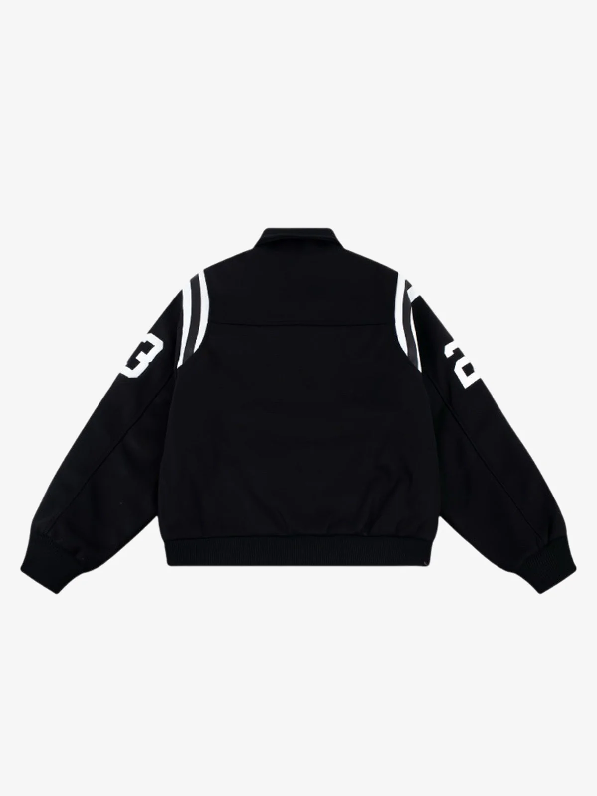 Retro Varsity Number Patch Jacket - Image 2