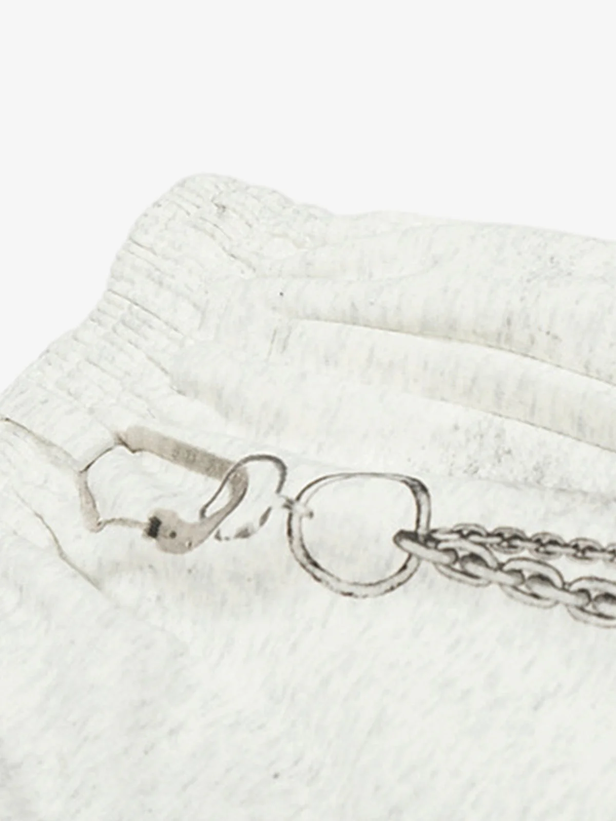 Retro Washed Creative Printed Barrel Pants - Image 6