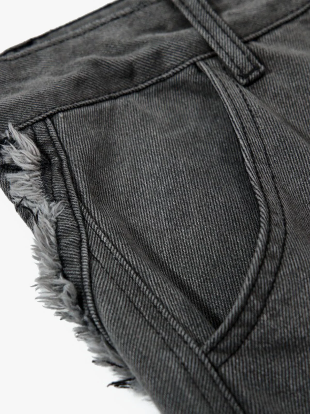 Retro Washed Distressed Deconstructed Patchwork Barrel Jeans - Image 8