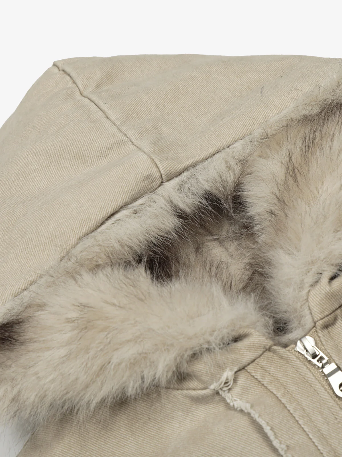 Retro Washed Fleece-lined Hooded Work Jacket - Image 13