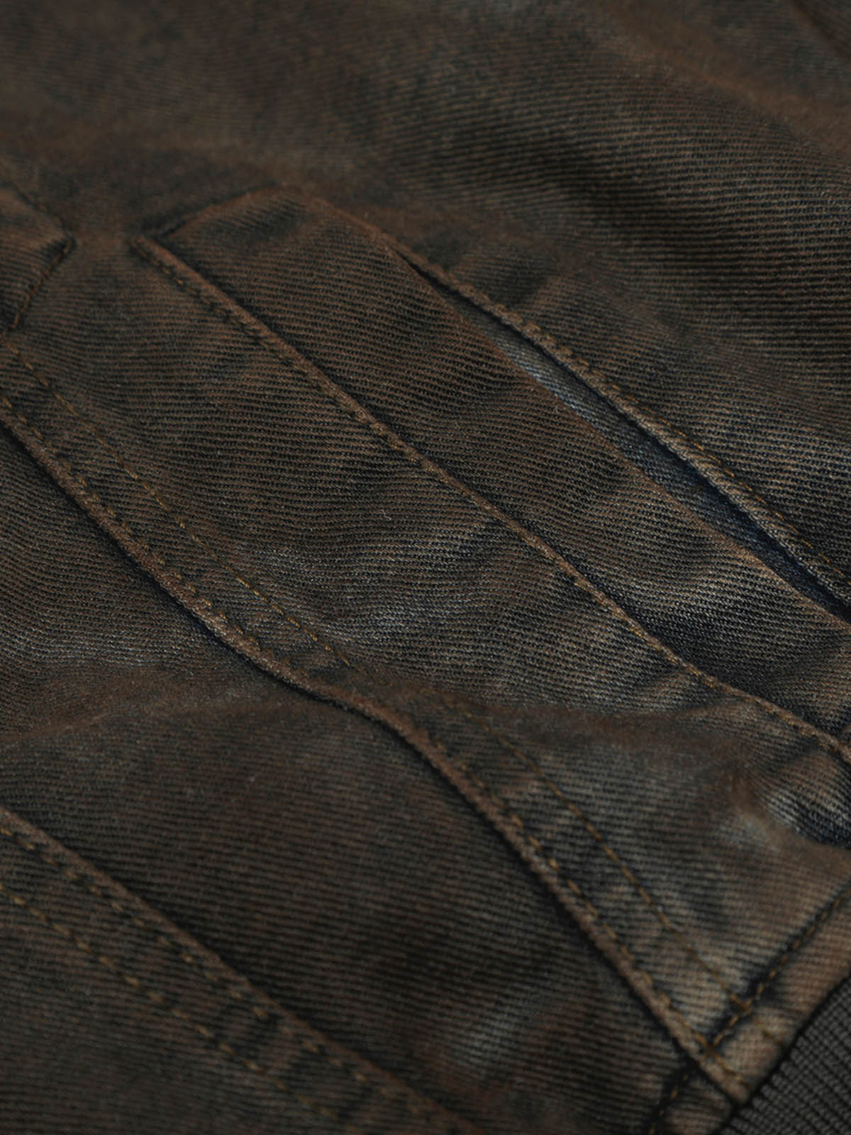Retro Wasteland Dirty Dyed Denim Jacket - Image 5