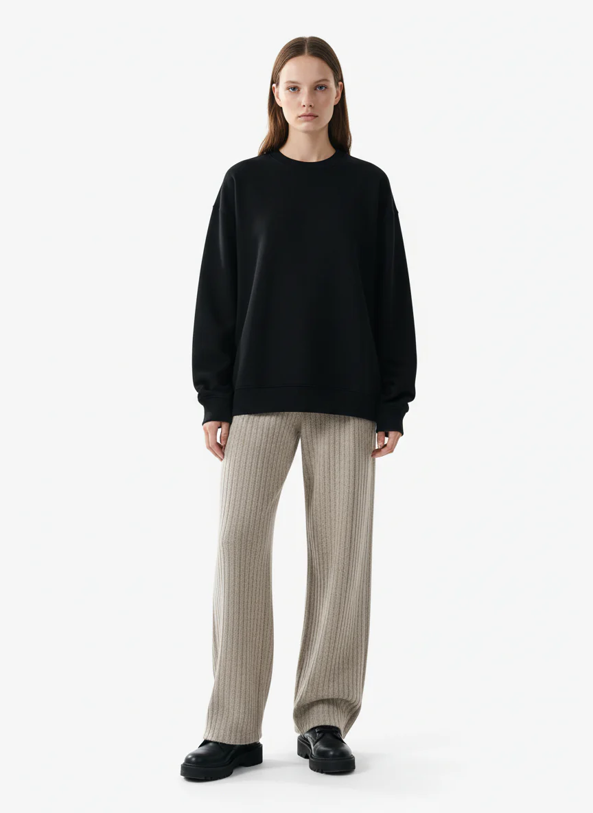 Retro Wool Blend Pleated Baggy Trousers - Image 3