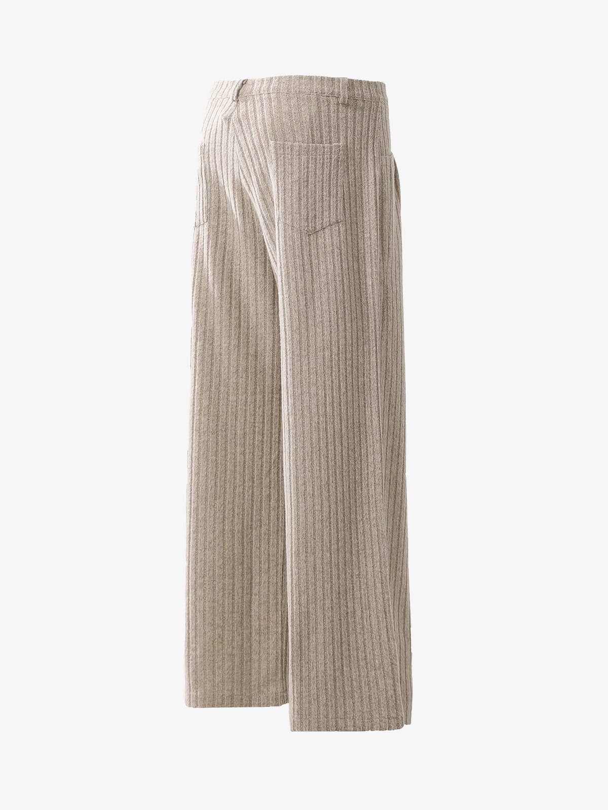 Retro Wool Blend Pleated Baggy Trousers - Image 7