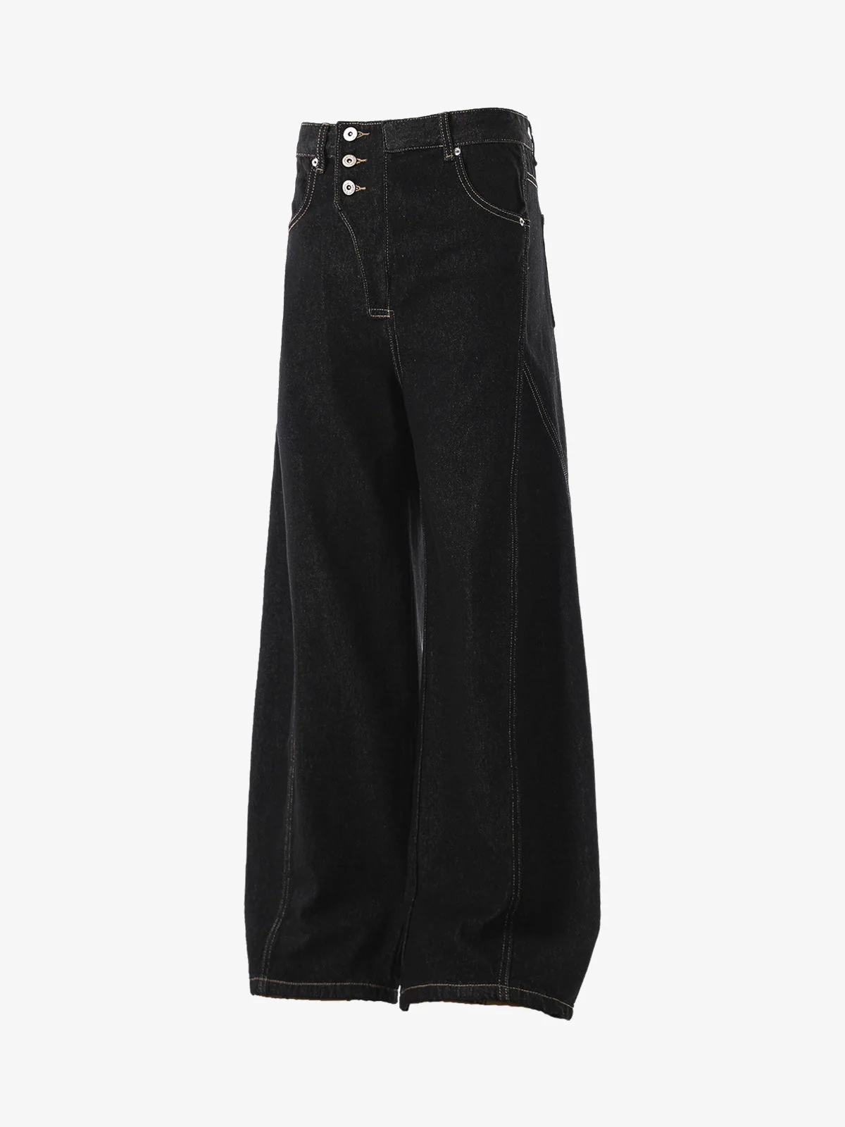 Reverse-Stitched Multi-Button Jeans - Image 7
