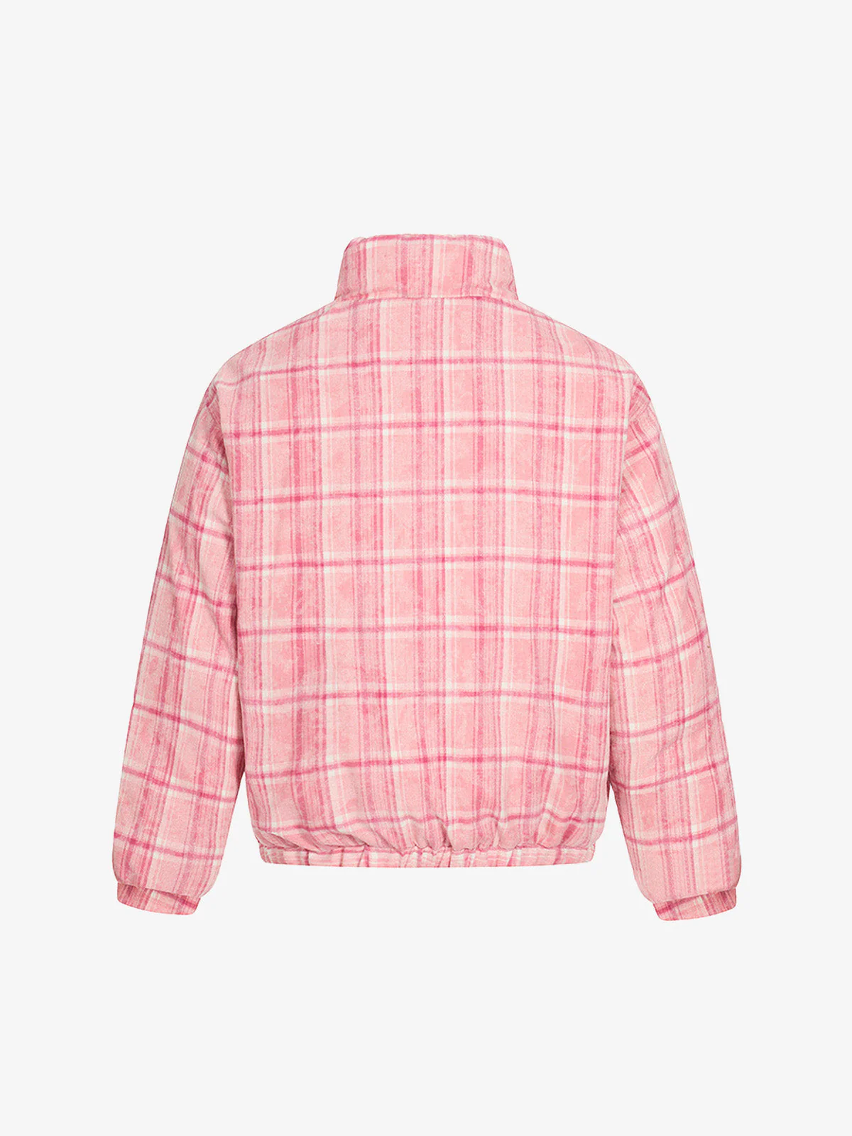 Reversible Plaid and Solid Insulated Jacket - Image 8