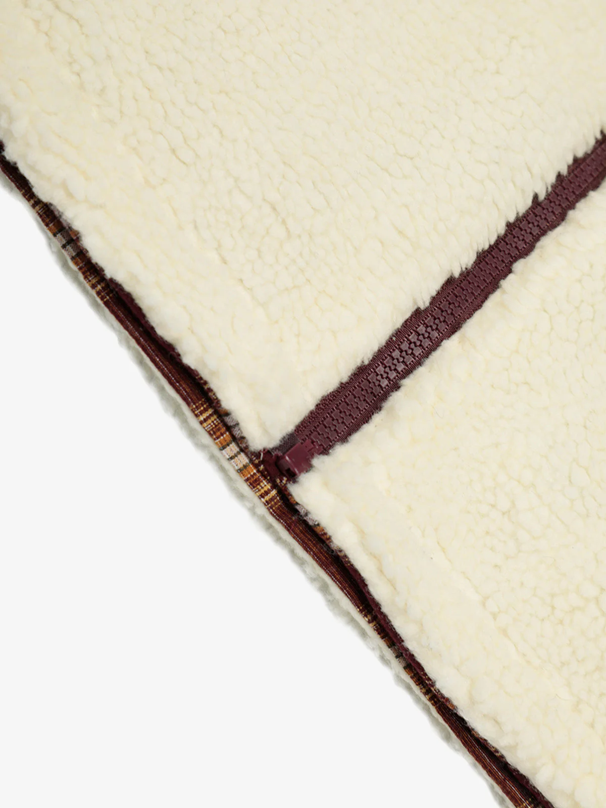 Reversible Plaid Sherpa Lined Vest - Image 10