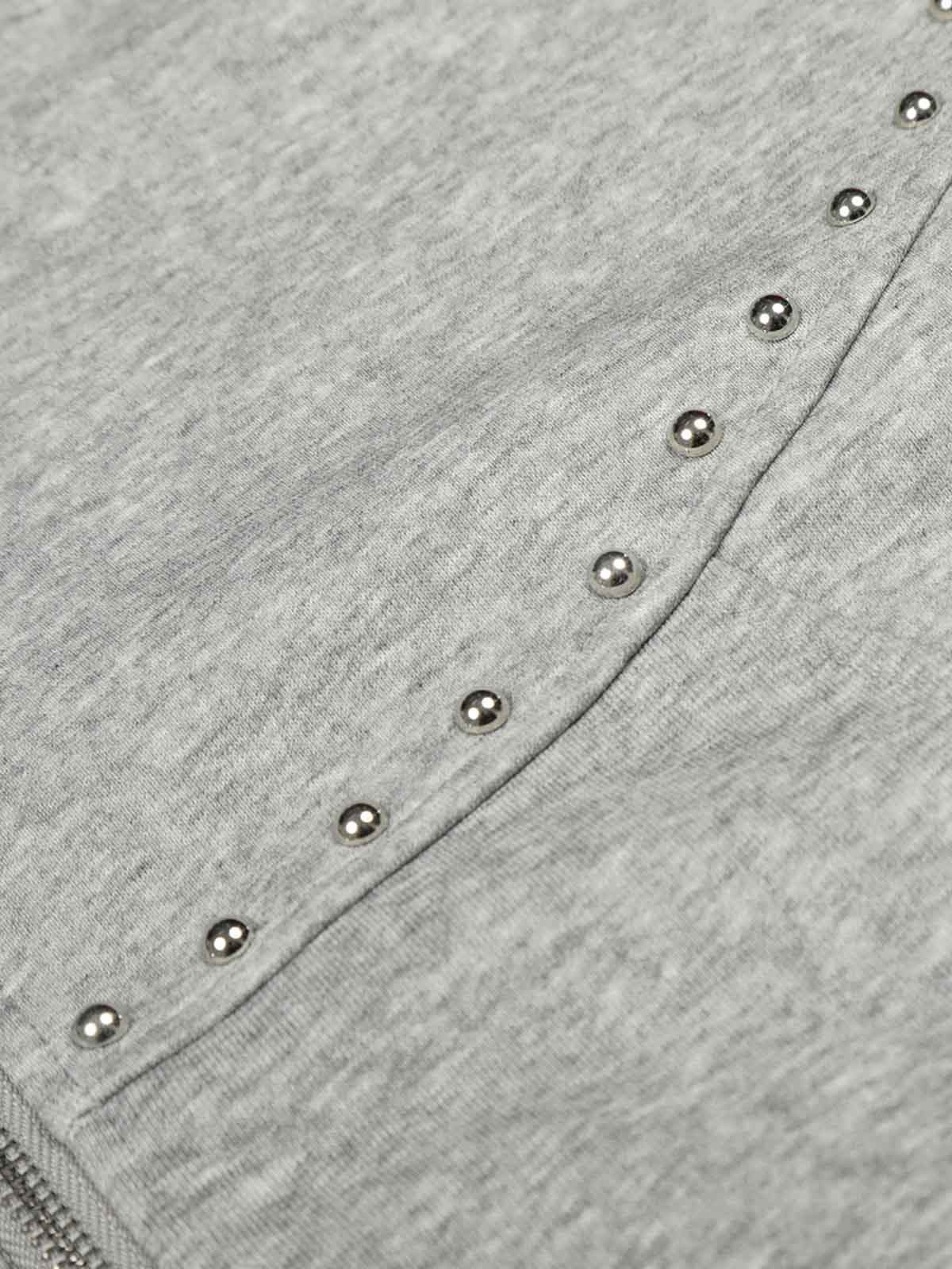 Rivet Detail Fleece Zip Up Hoodie - Image 14