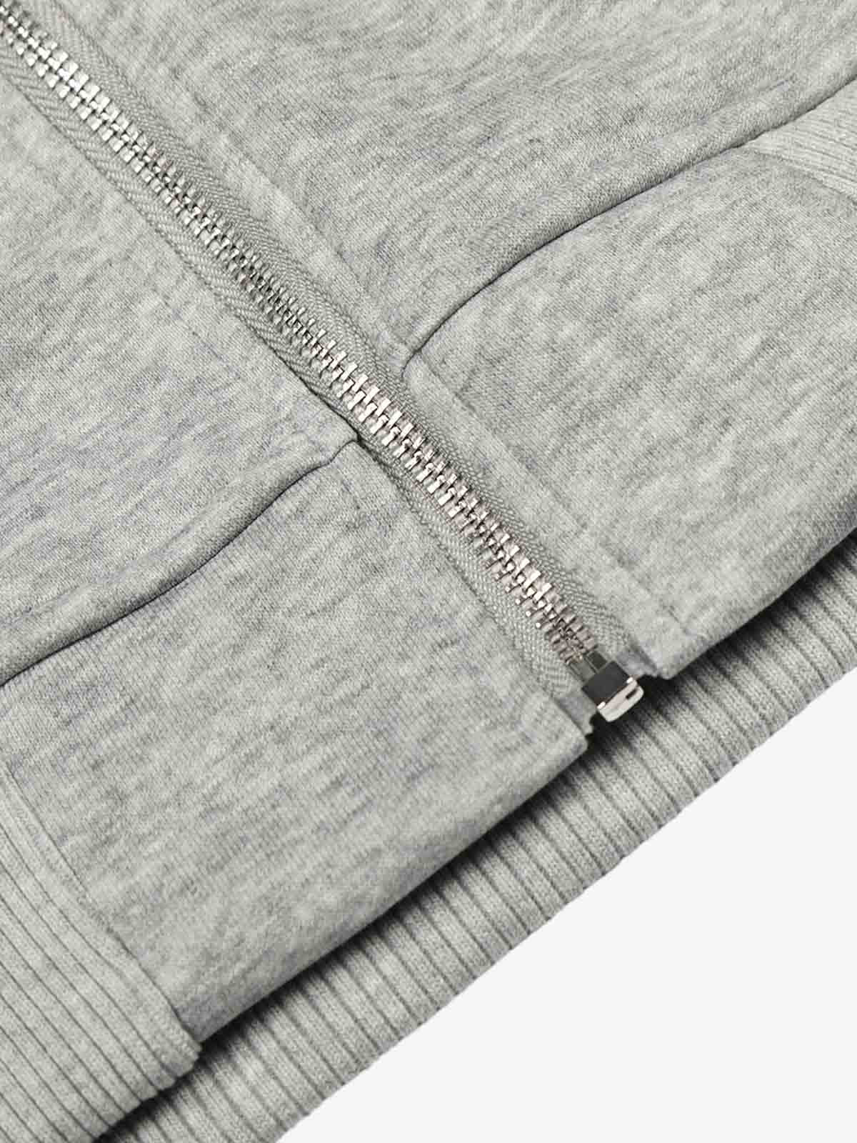 Rivet Detail Fleece Zip Up Hoodie - Image 15