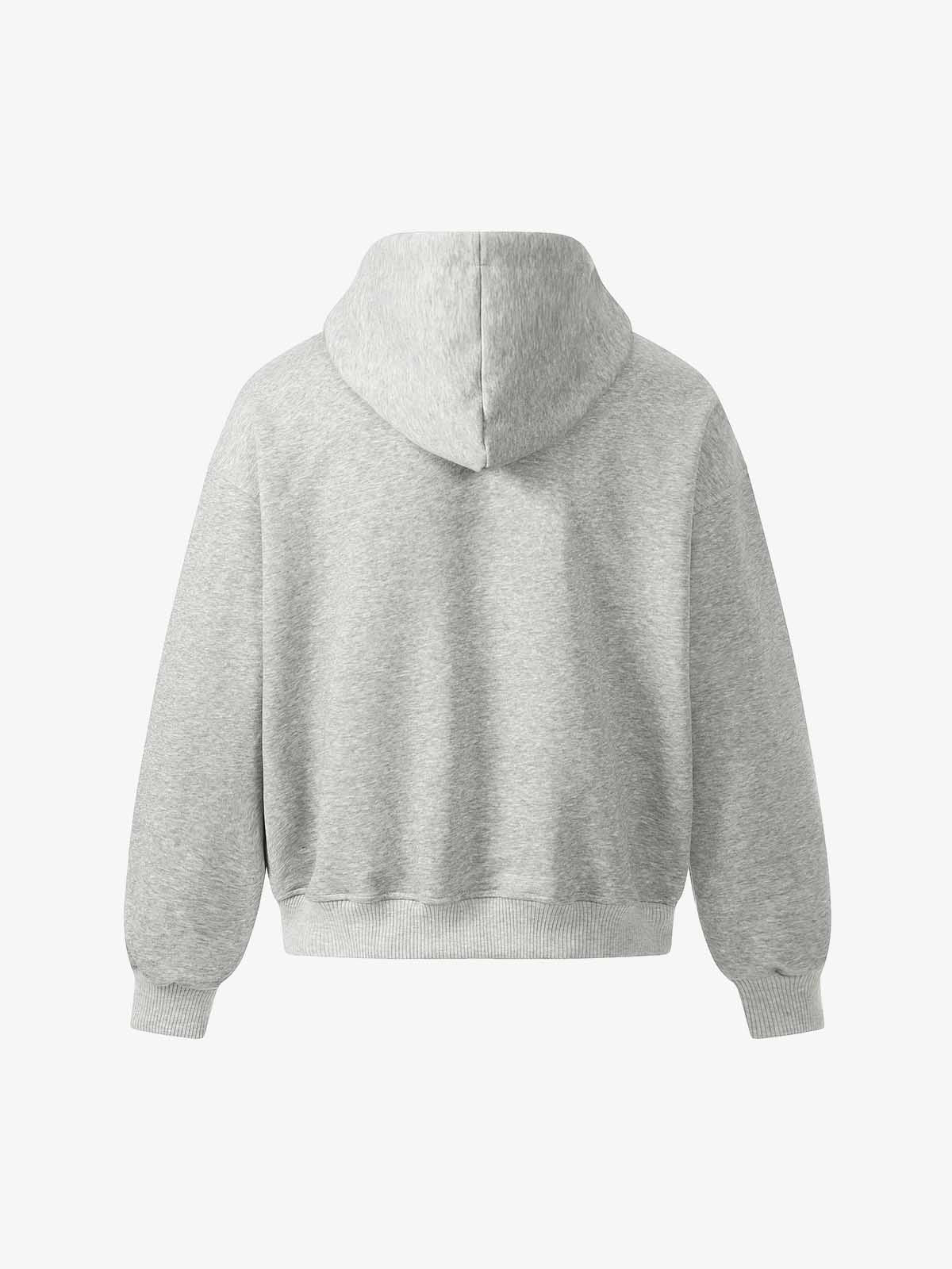 Rivet Detail Fleece Zip Up Hoodie - Image 7