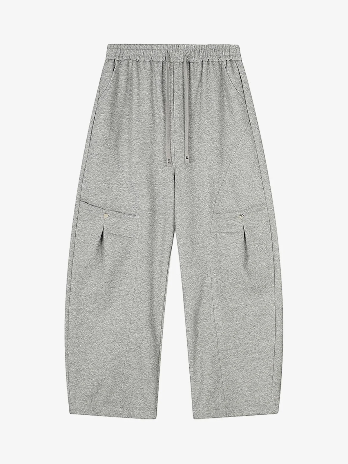 Riveted Pleated Drawstring Barrel Pants