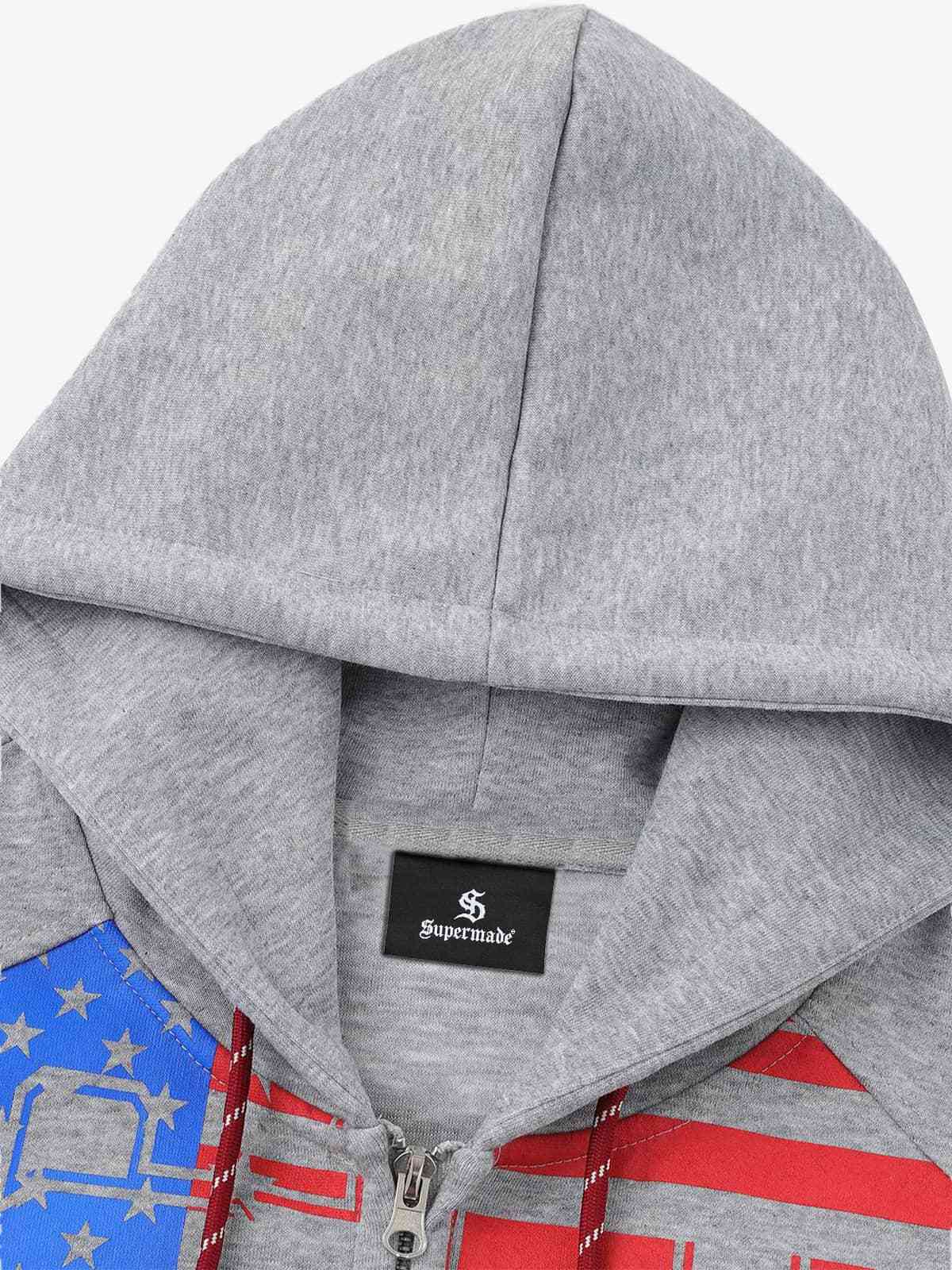 Rretro Sporty Hooded Sweatshirts - Image 5