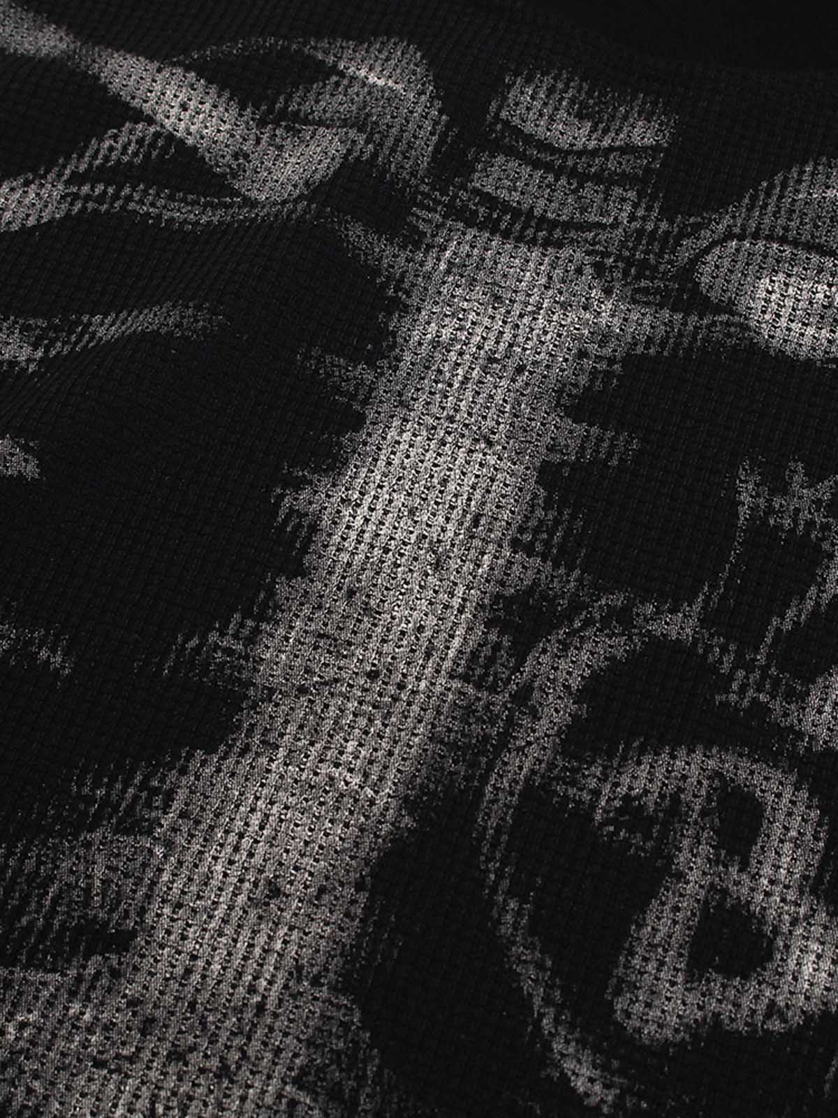 Skeleton Graphic Waffle Sweatshirt – 2495 - Image 11