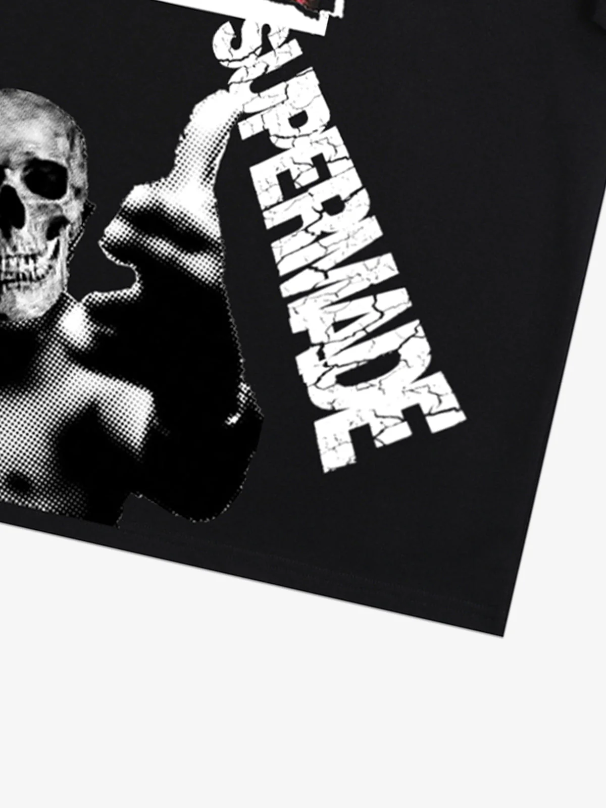 Skull Graphic Gothic Print T-Shirt - Image 11