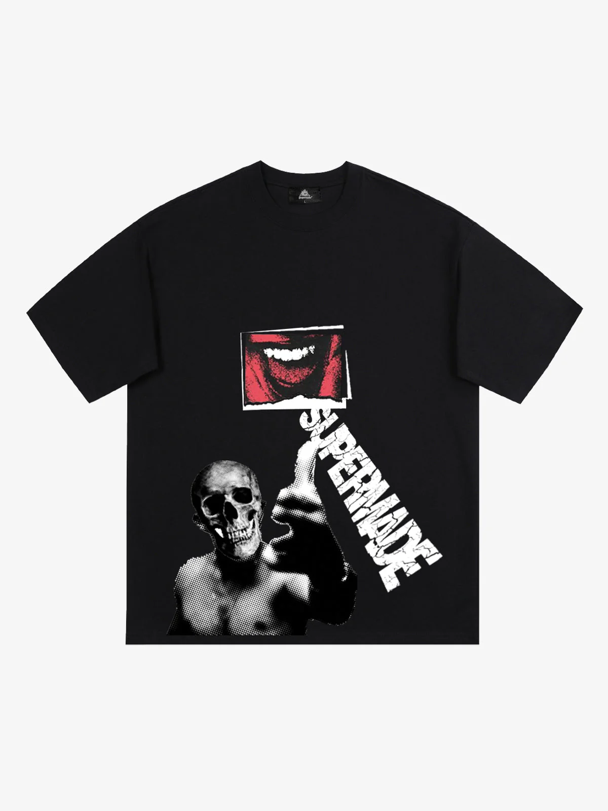 Skull Graphic Gothic Print T-Shirt - Image 5