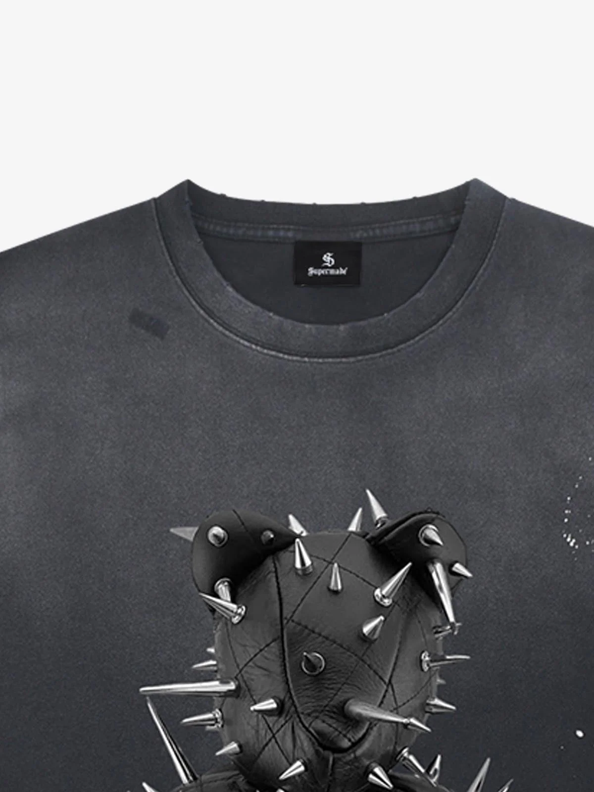 Spiked Bear Graphic T-Shirt - Image 10