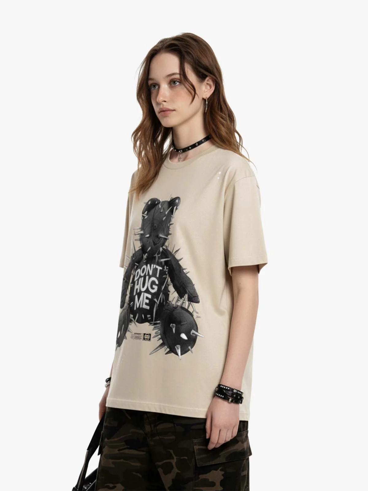 Spiked Bear Graphic T-Shirt - Image 3