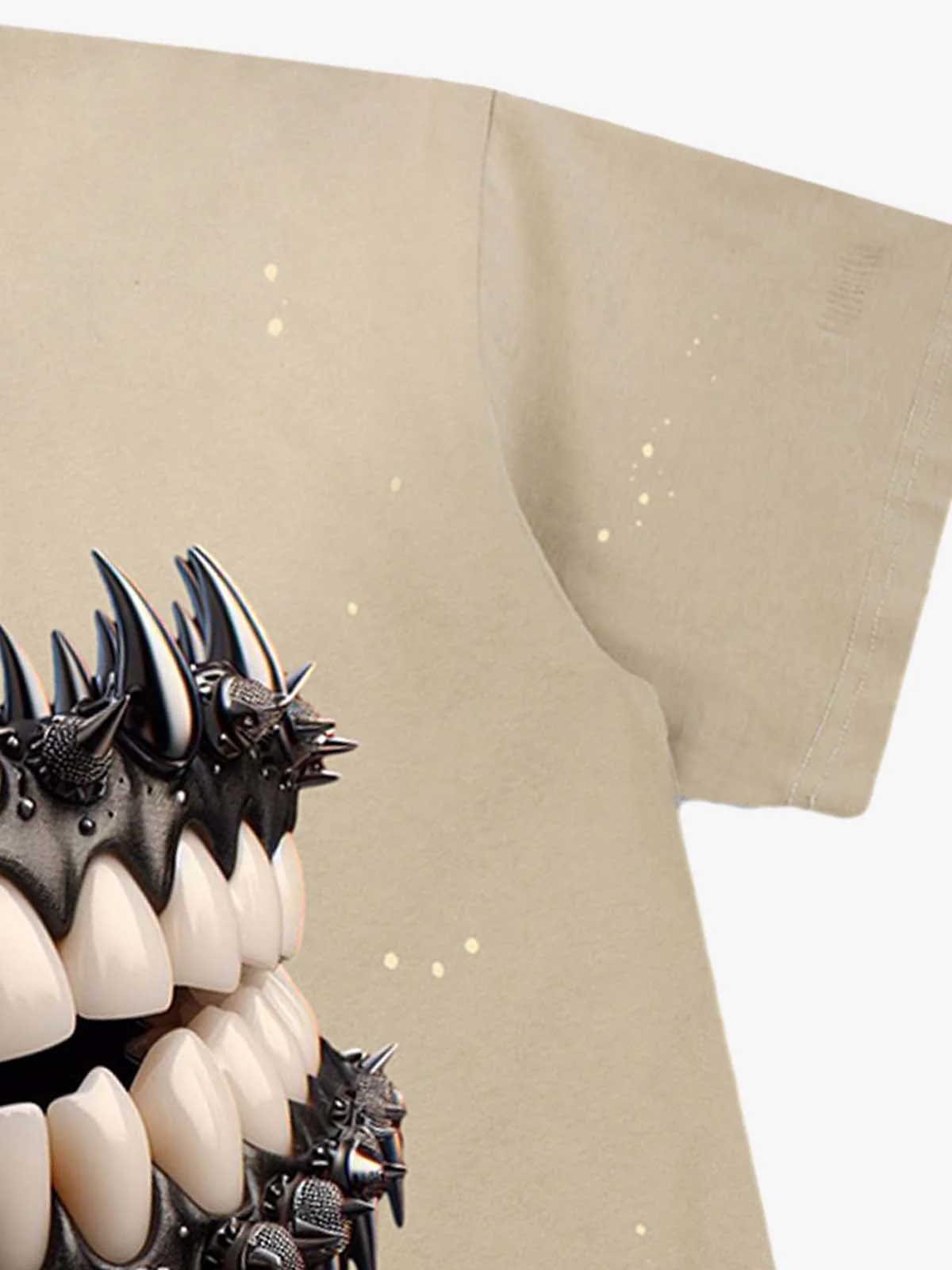 Spiked Teeth Graphic T-Shirt - Image 6