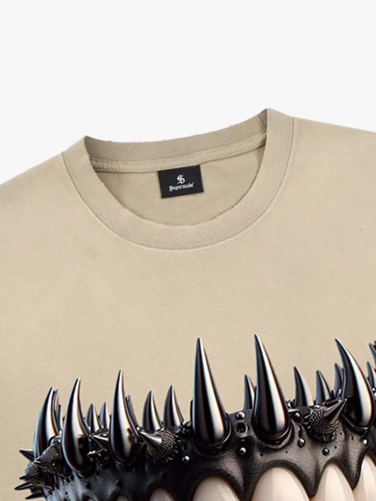 Spiked Teeth Graphic T-Shirt - Image 9