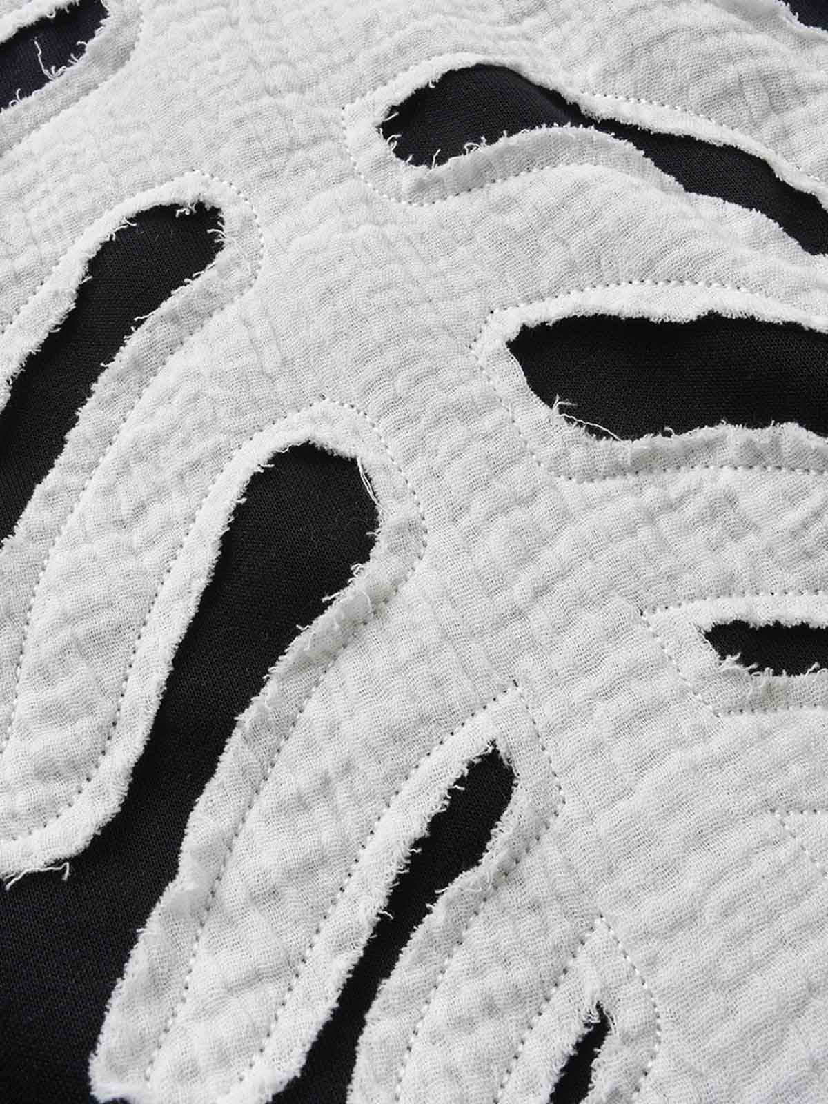 Spine Graphic Distressed Hood Zip Hoodie - Image 5