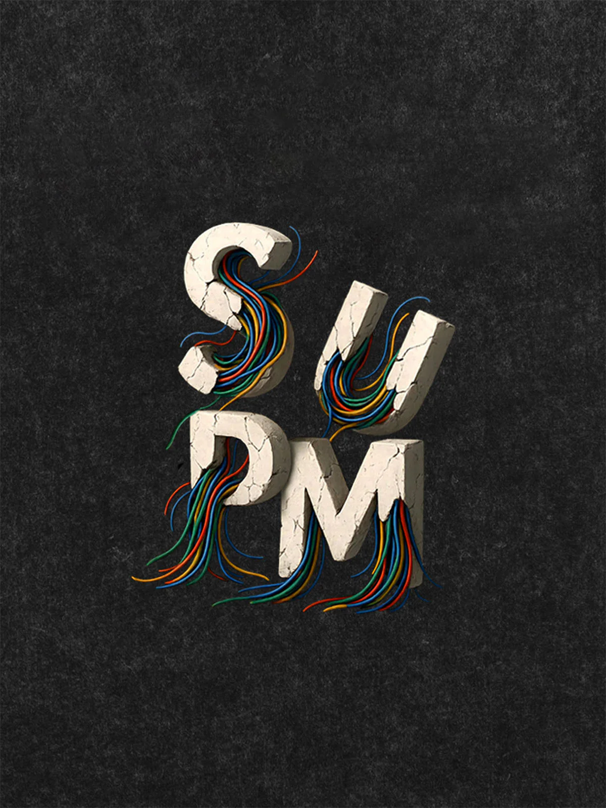SPMD Letter Cable Graphic T-Shirt - Image 20