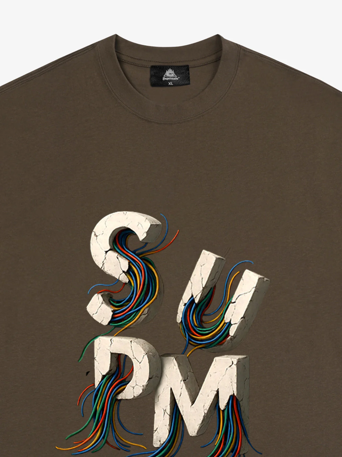 SPMD Letter Cable Graphic T-Shirt - Image 34