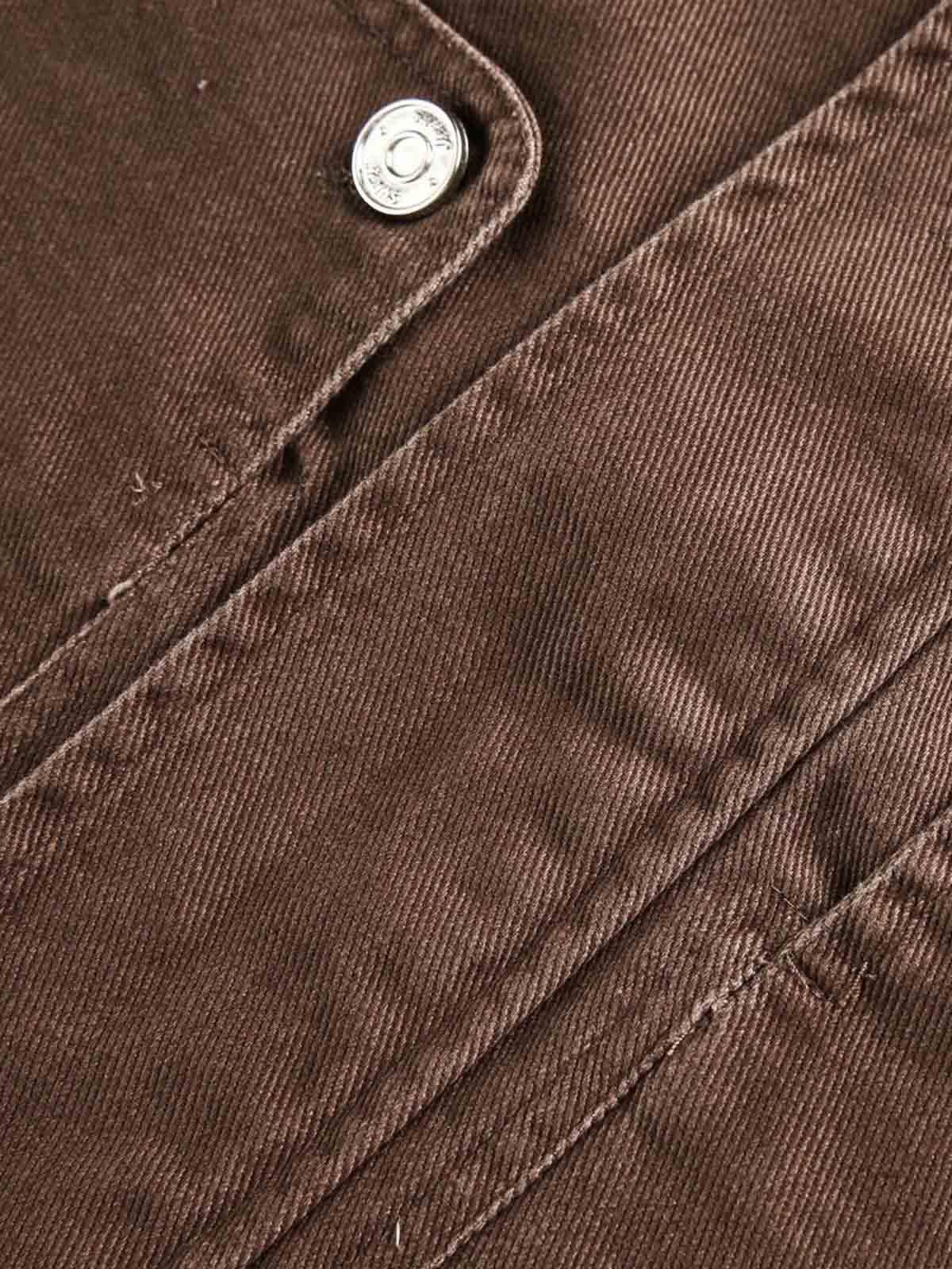 Stand Collar Elastic Hem Pocket Jacket - Image 9