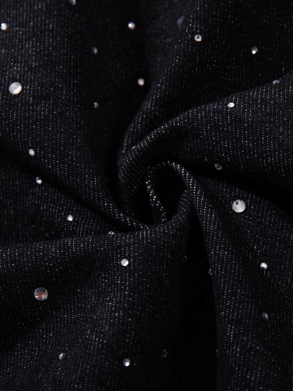 Star Rhinestone Embellished Baggy Jeans - Image 13