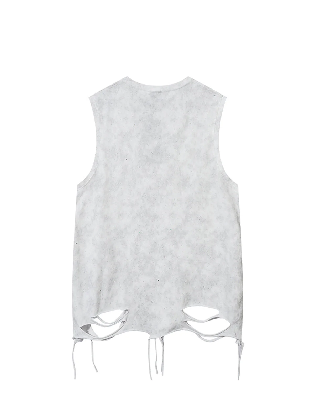 Street Chain Waistcoat Ripped Vest - Image 2