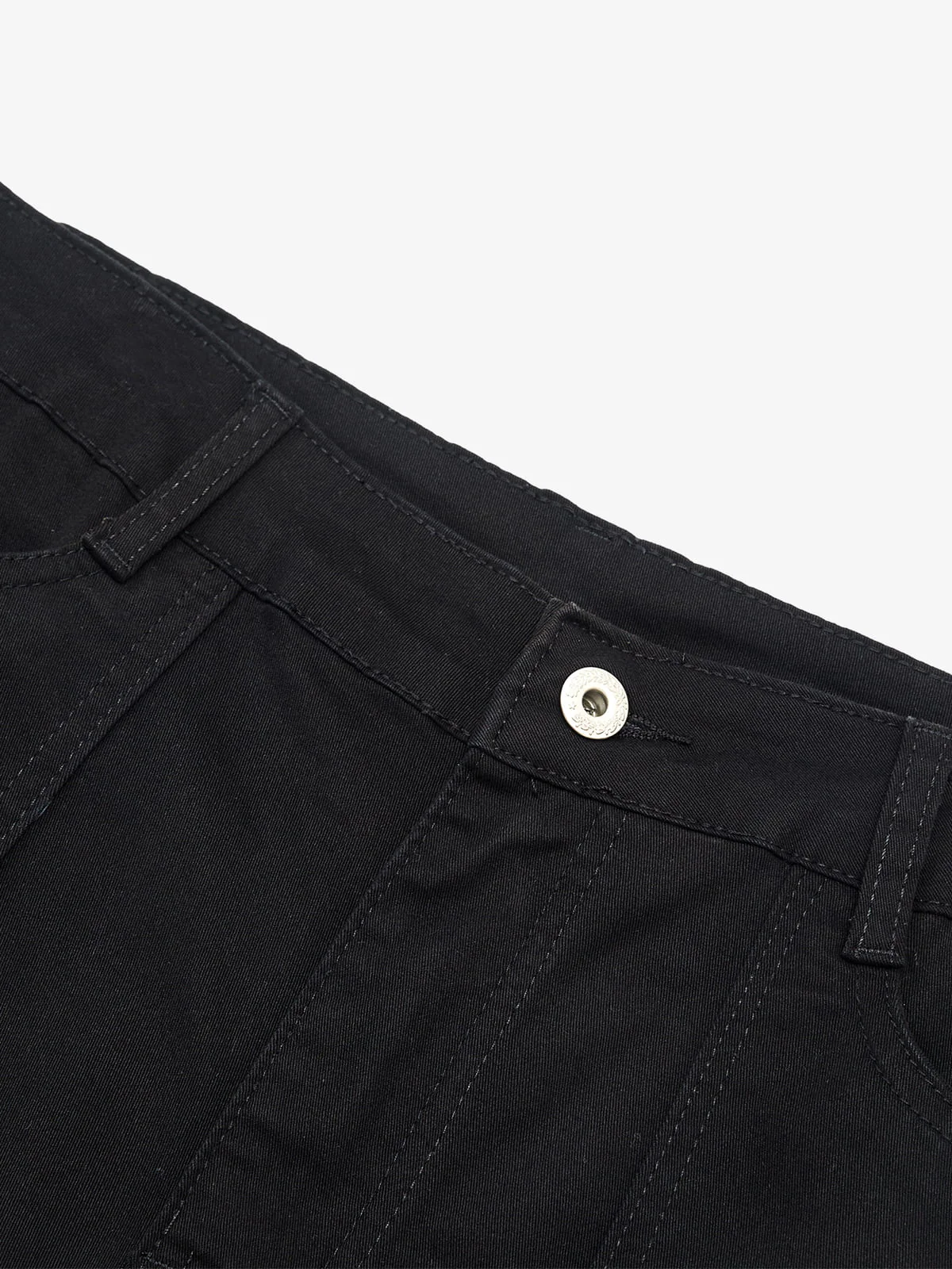 Strap Detail Cargo Flare Cotton Pants - Image 5