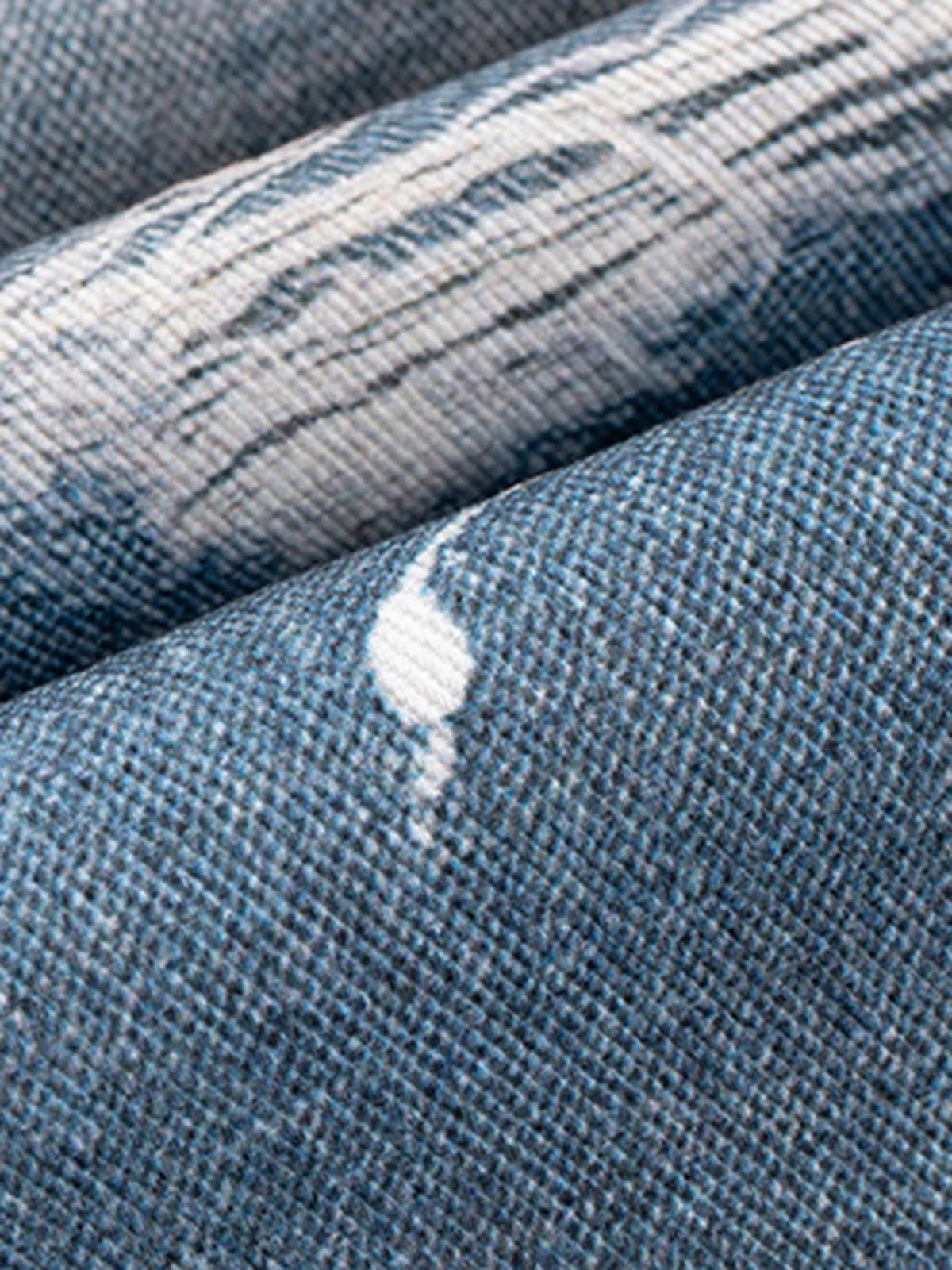 Washed Street Printed Destroyed Jeans - Image 7