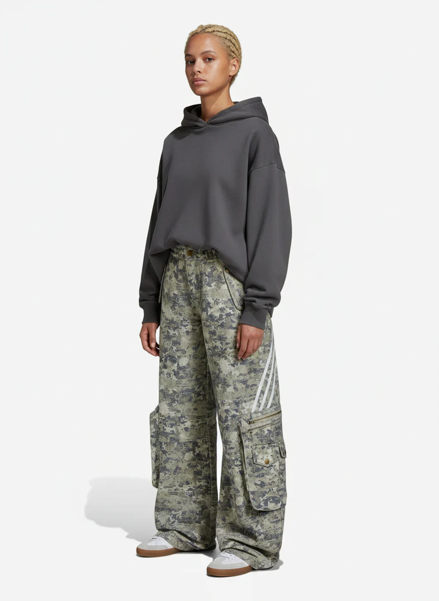 Street Camo Multi-Pocket Workwear Scimitar Pants - 2516 - Image 3