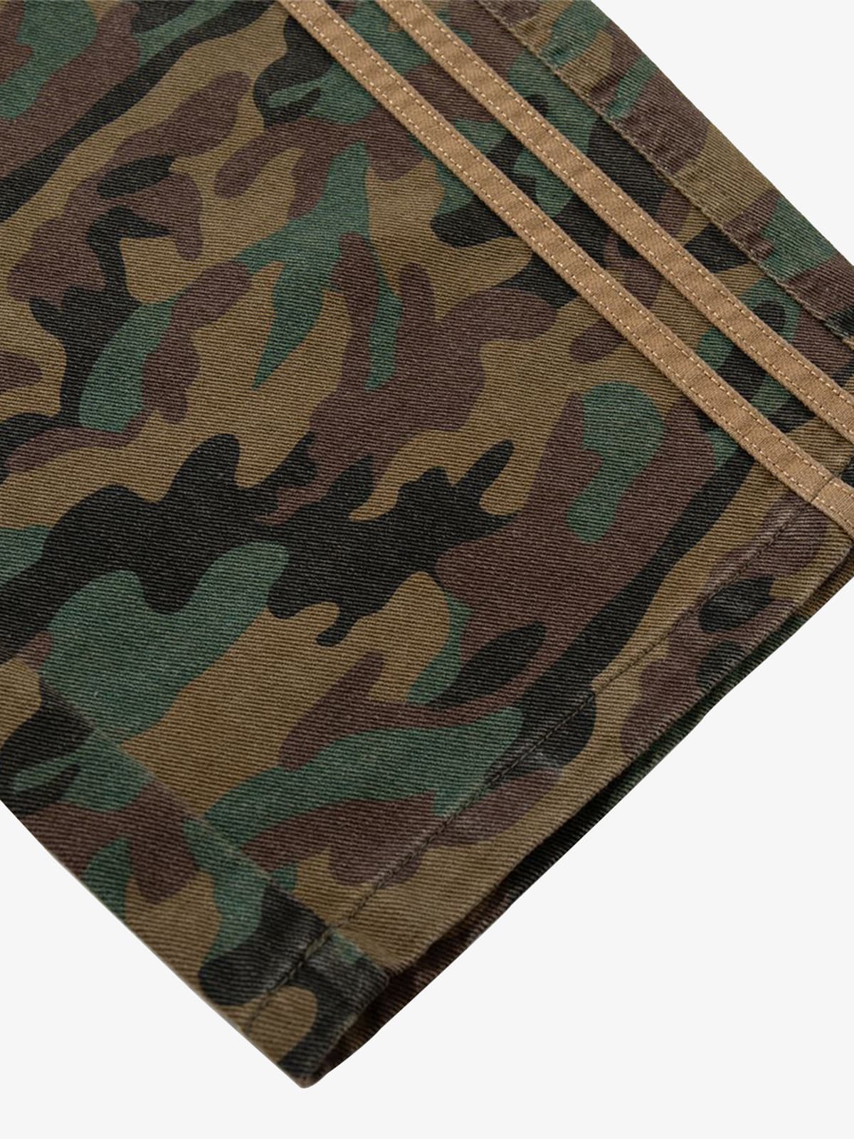 Street Camouflage Side-Striped Jeans - Image 11