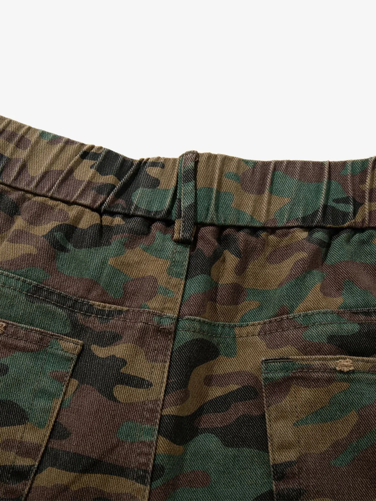 Street Camouflage Side-Striped Jeans - Image 8