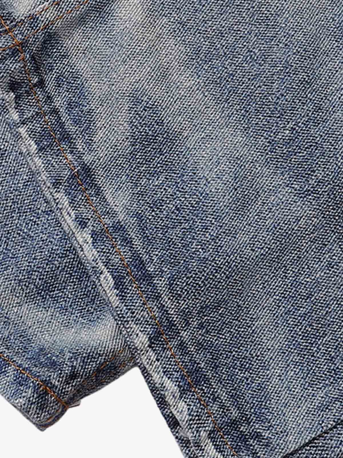 Street Chain Pendant Deconstructed Jeans - Image 6