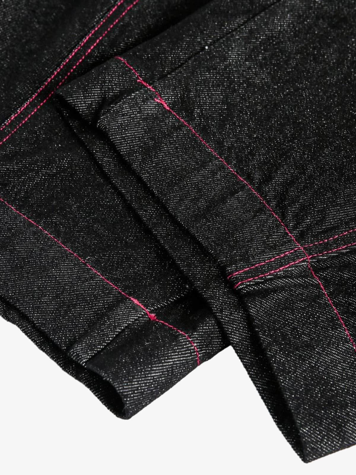 Street Culottes Red Stitching Barrel Jeans - Image 13