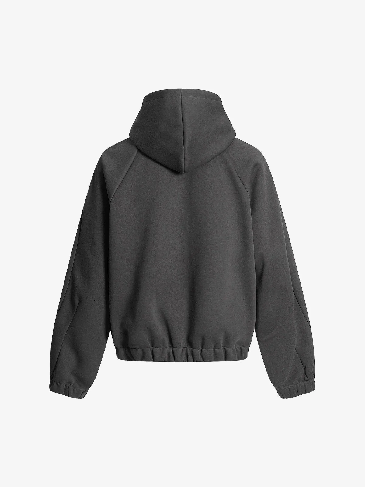 Street Deconstructed Split Zippered Hooded Sweatshirt - Image 6