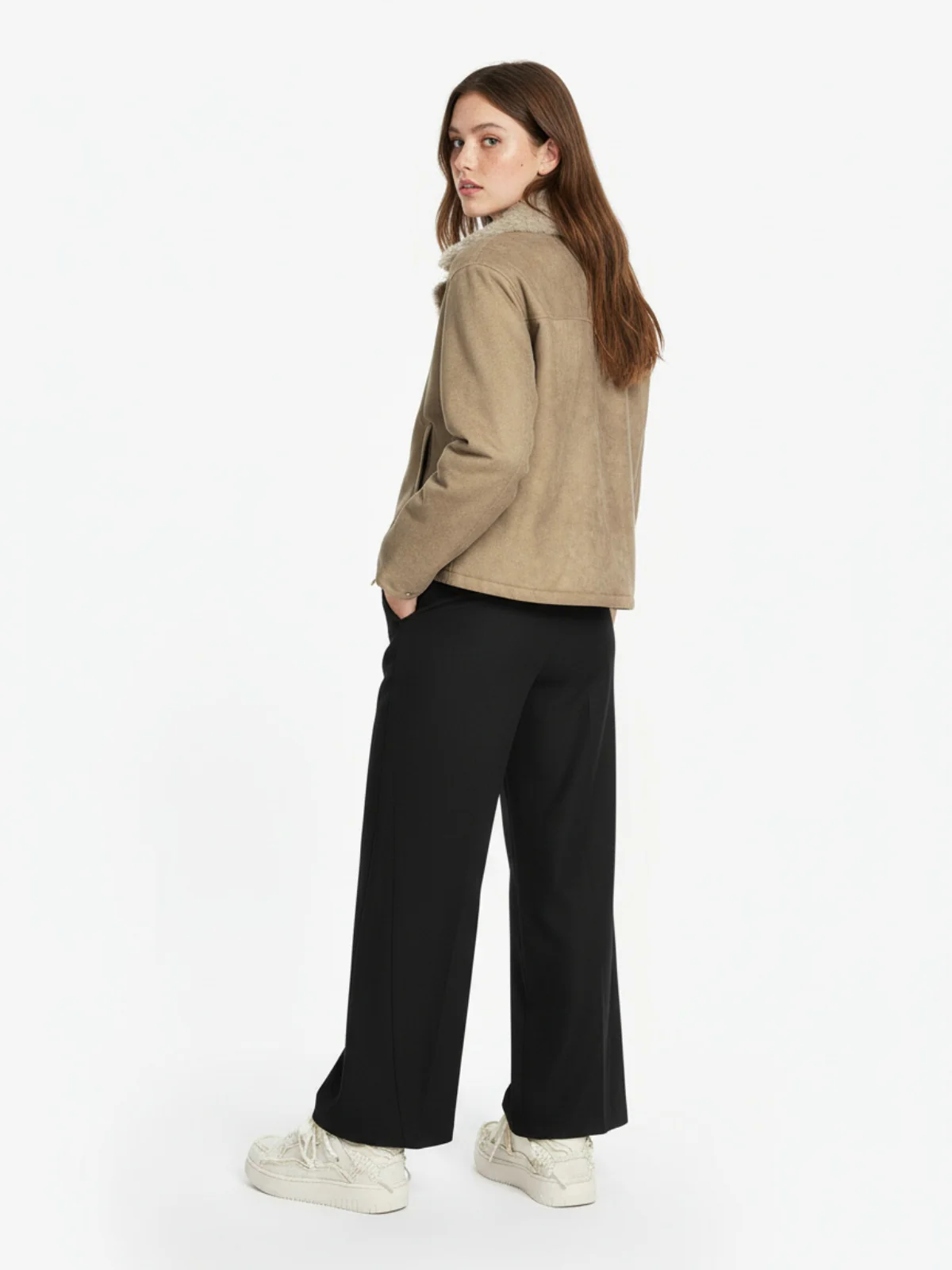 Street Deconstruction Split Casual Suit Pants - Image 5