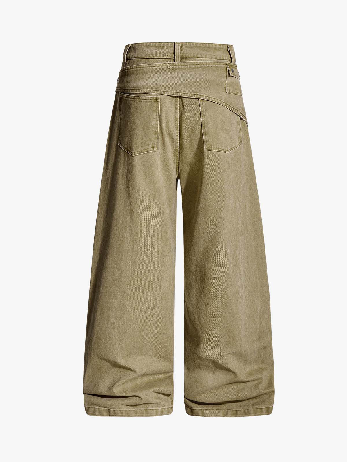 Street Detachable Belt Baggy Pants - Image 6