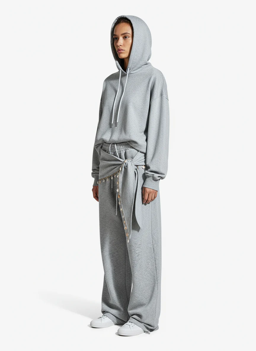Street Detachable Flap Lace-up Jogger Pants - Image 2
