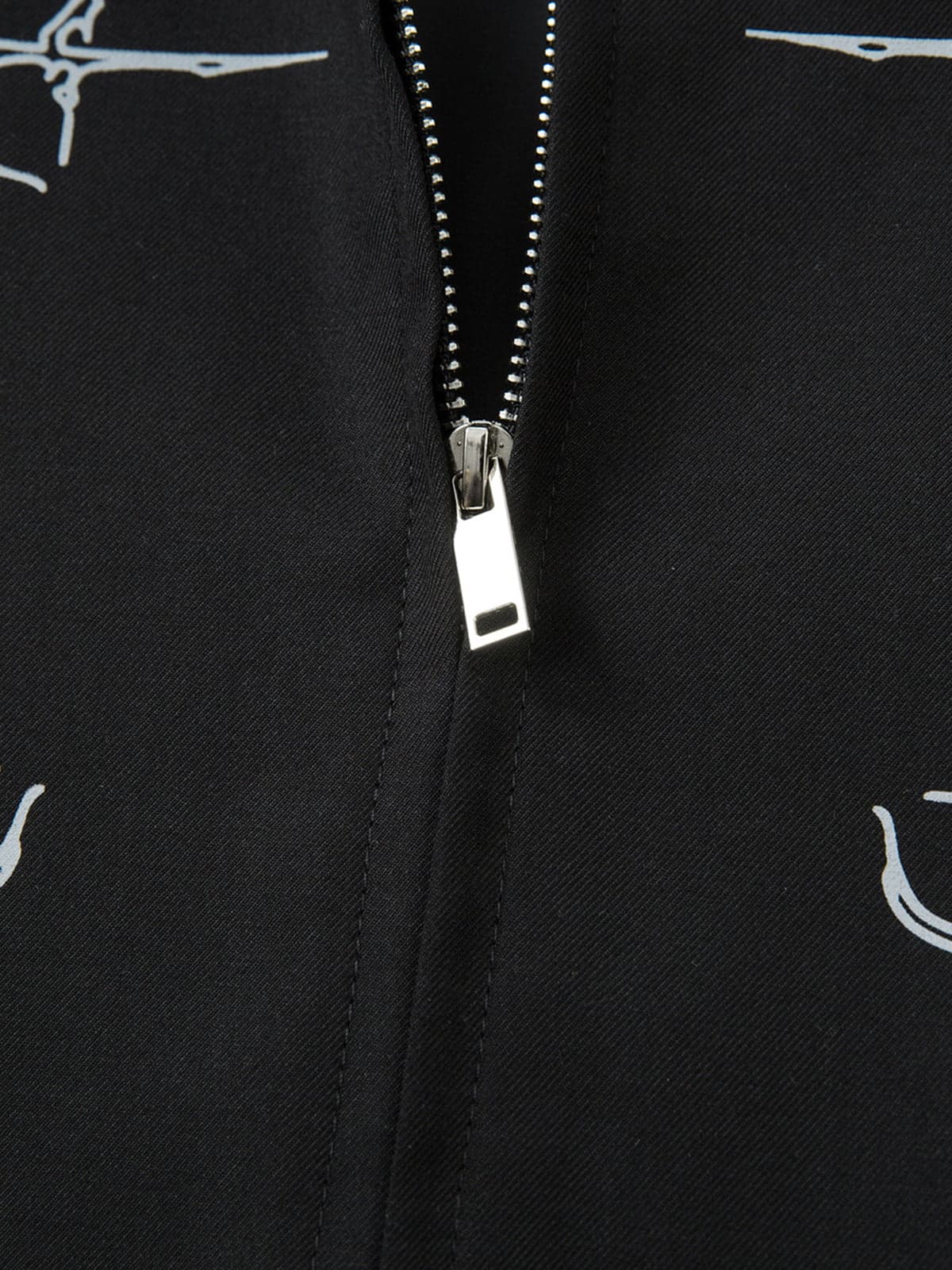 Street Gothic PU Leather Collar With Thorn Print Jacket - Image 13