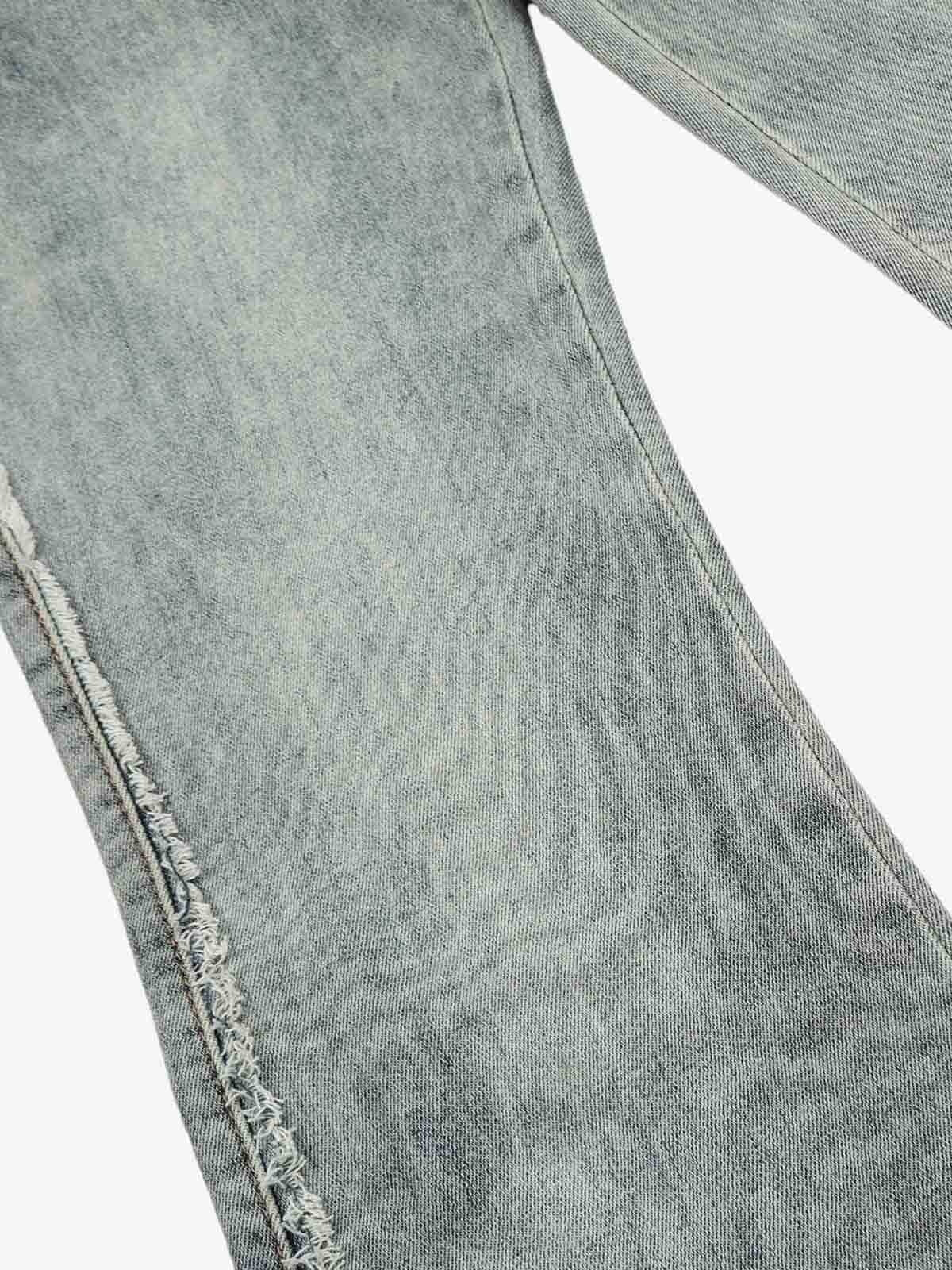 Street High-Waisted Tie-Up Flared Jeans - Image 6