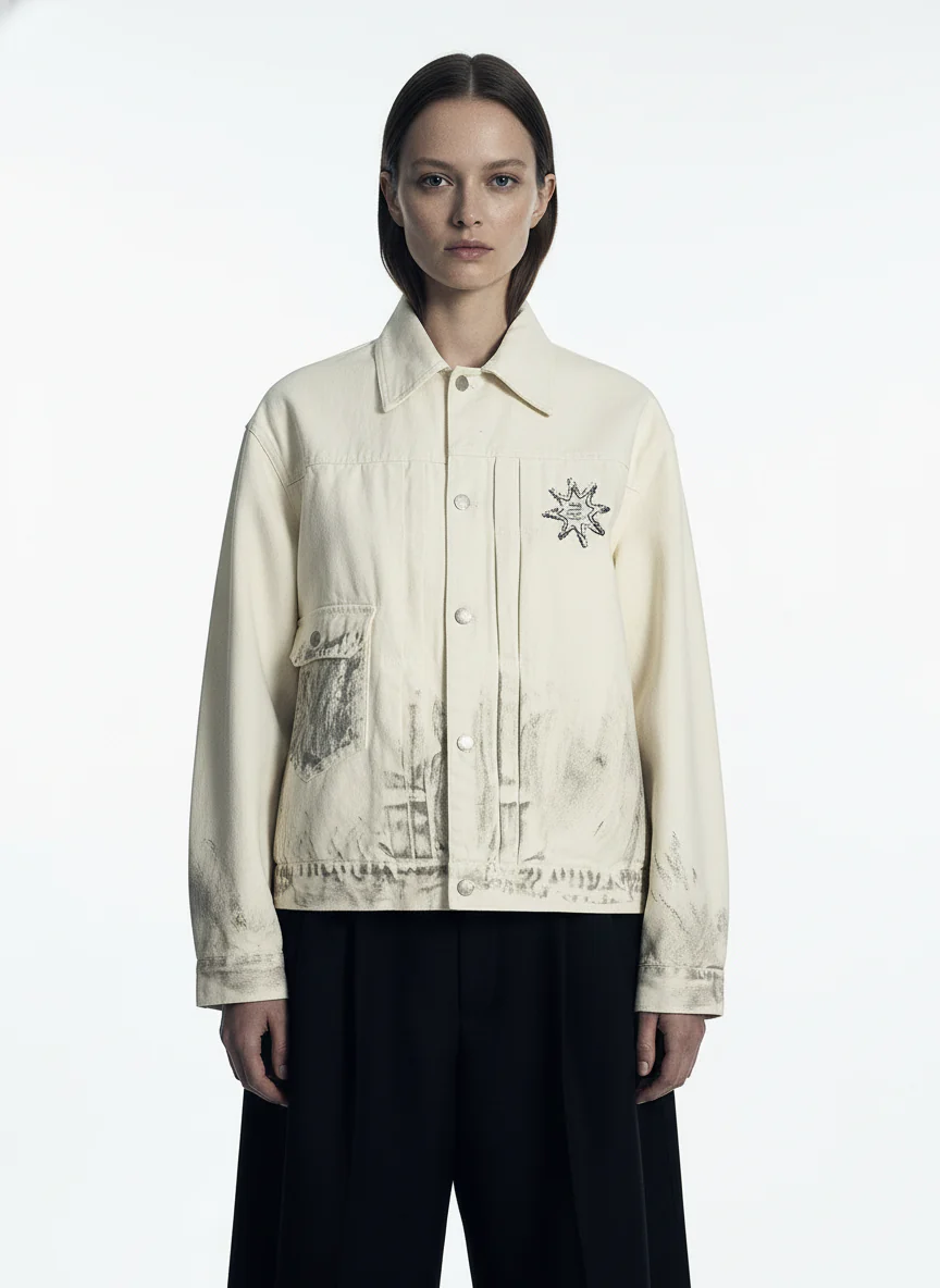 Street Hip-Hop Portrait Print Graphic Jacket