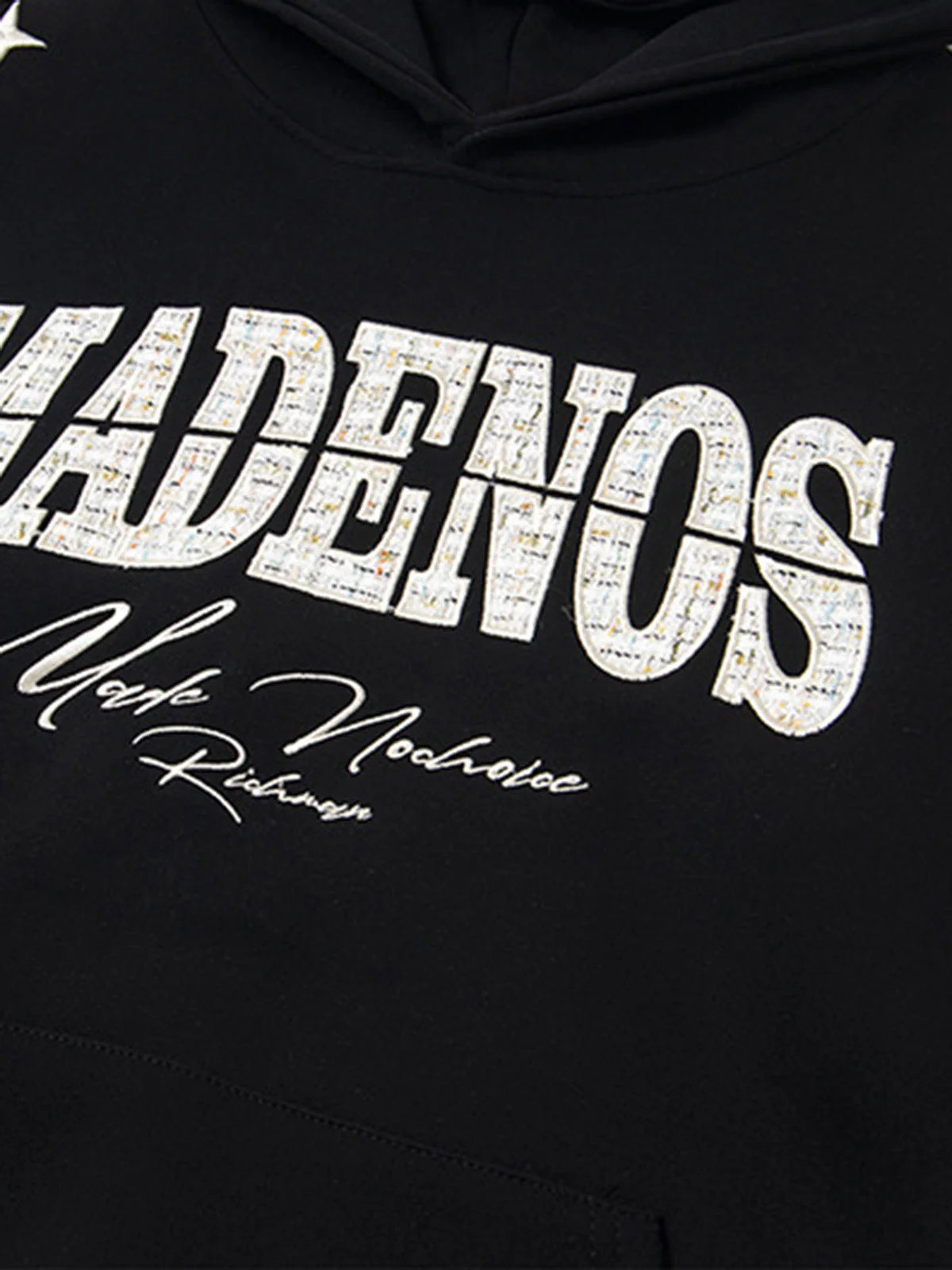 Street Letter Embroidery Simple Loose Hoodie - Image 5