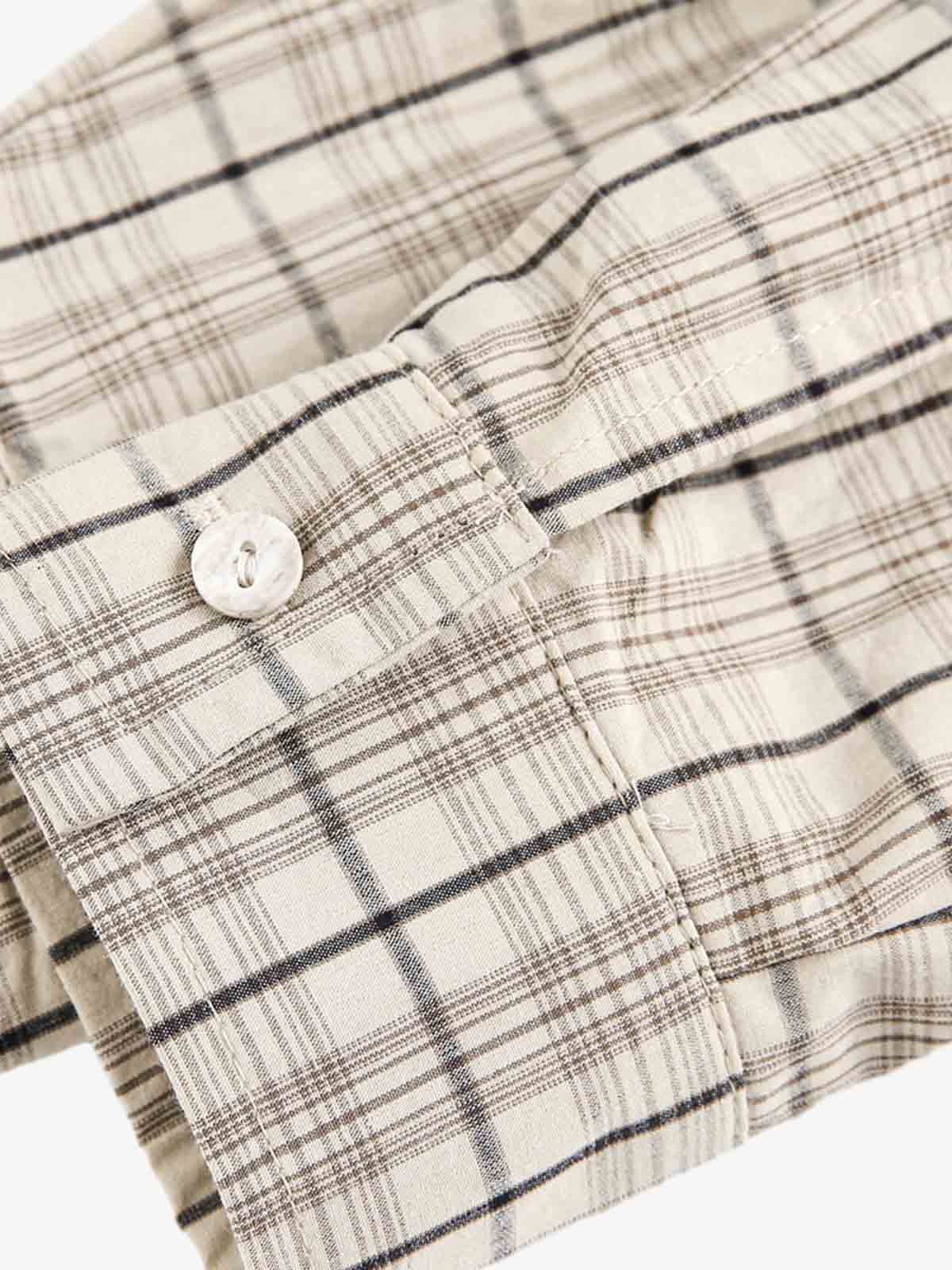 Street Print Lettering Plaid Long-Sleeve Shirt - Image 12