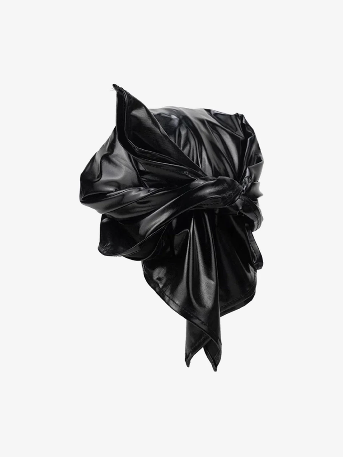 Street PU Leather Triangle Head Scarf - Image 5