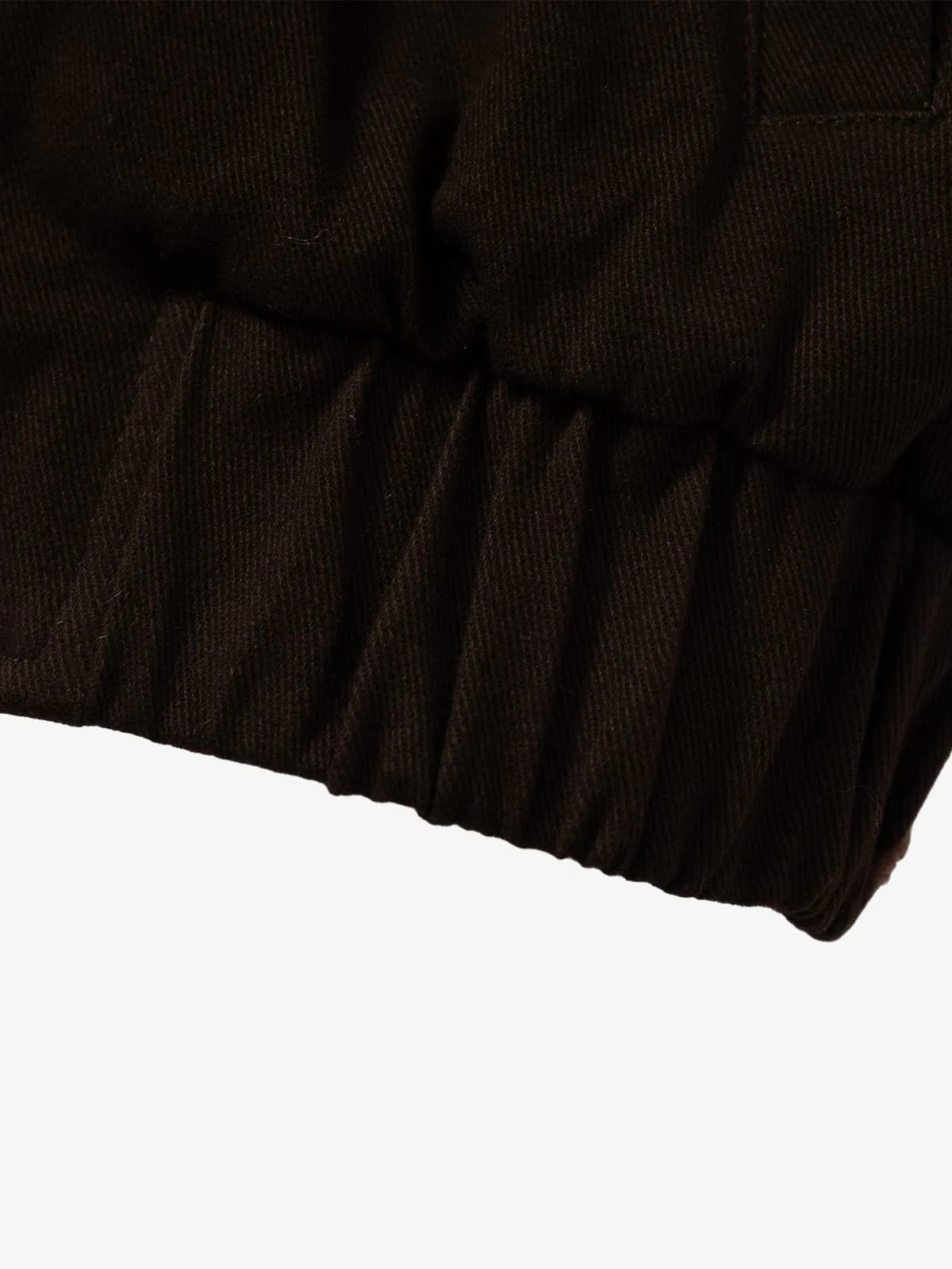 Street Punk Oblique Zipper Lambswool Collar Quilted Jacket - Image 14