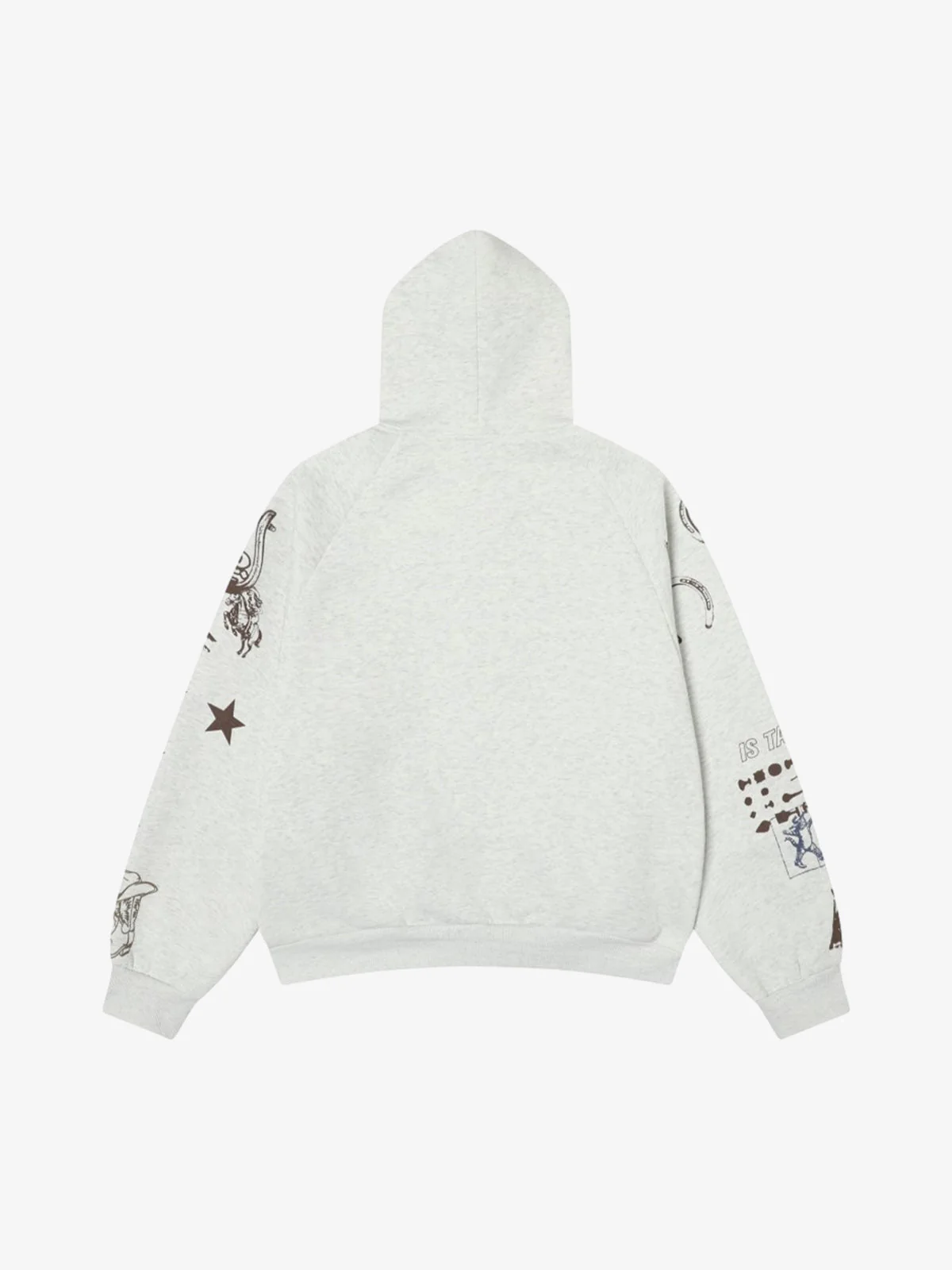 Street Retro Cat Graffiti Hooded Zipper Sweatshirt - Image 2