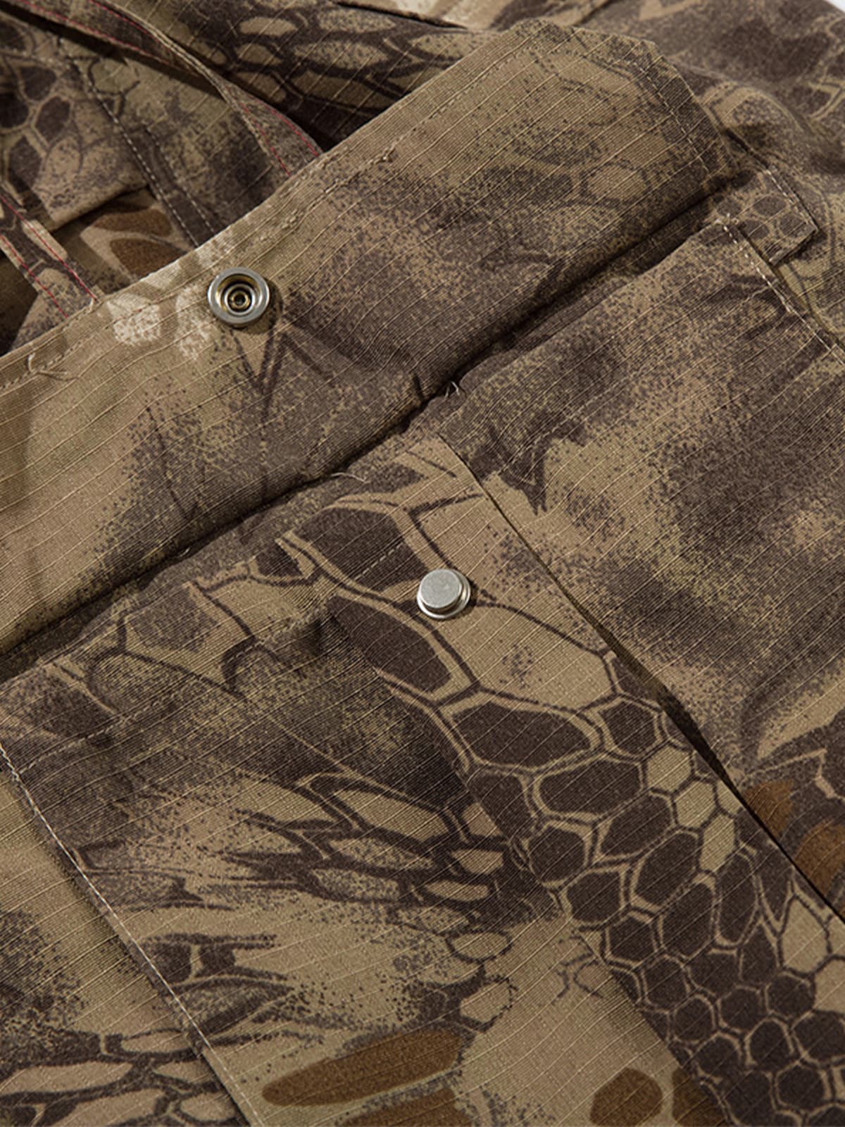 Street Snake Camo Multi-pocket Cargo Pants - Image 11